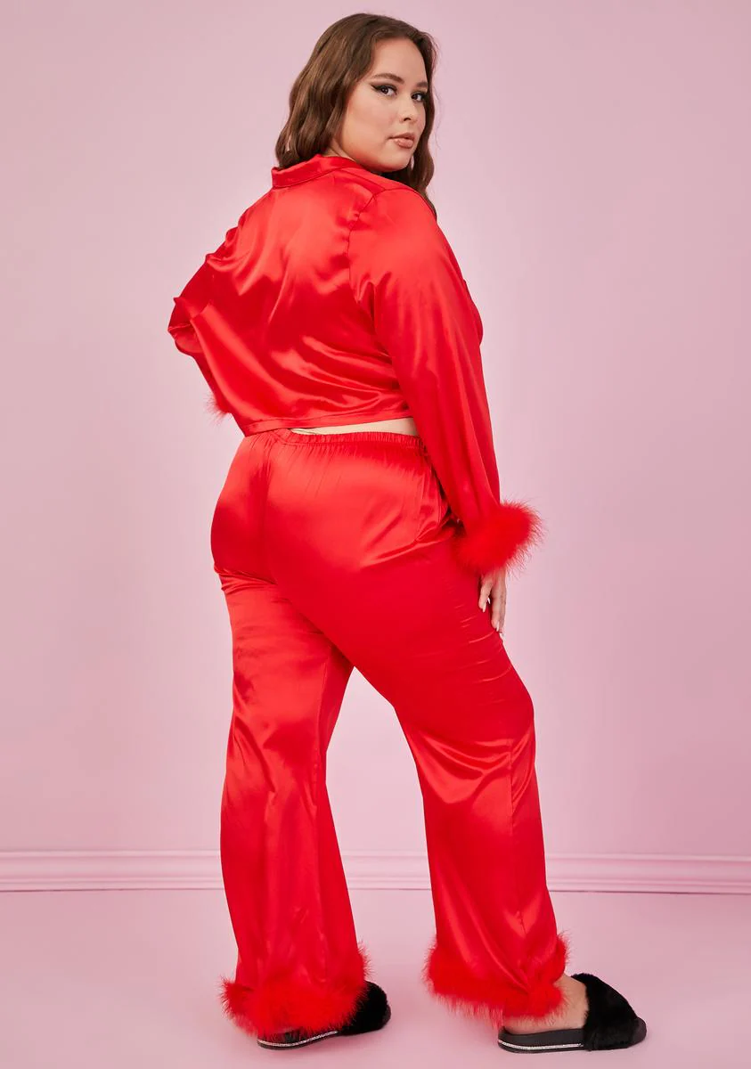 True Lover's Quarrel Satin Pajama Bottoms - Image 4