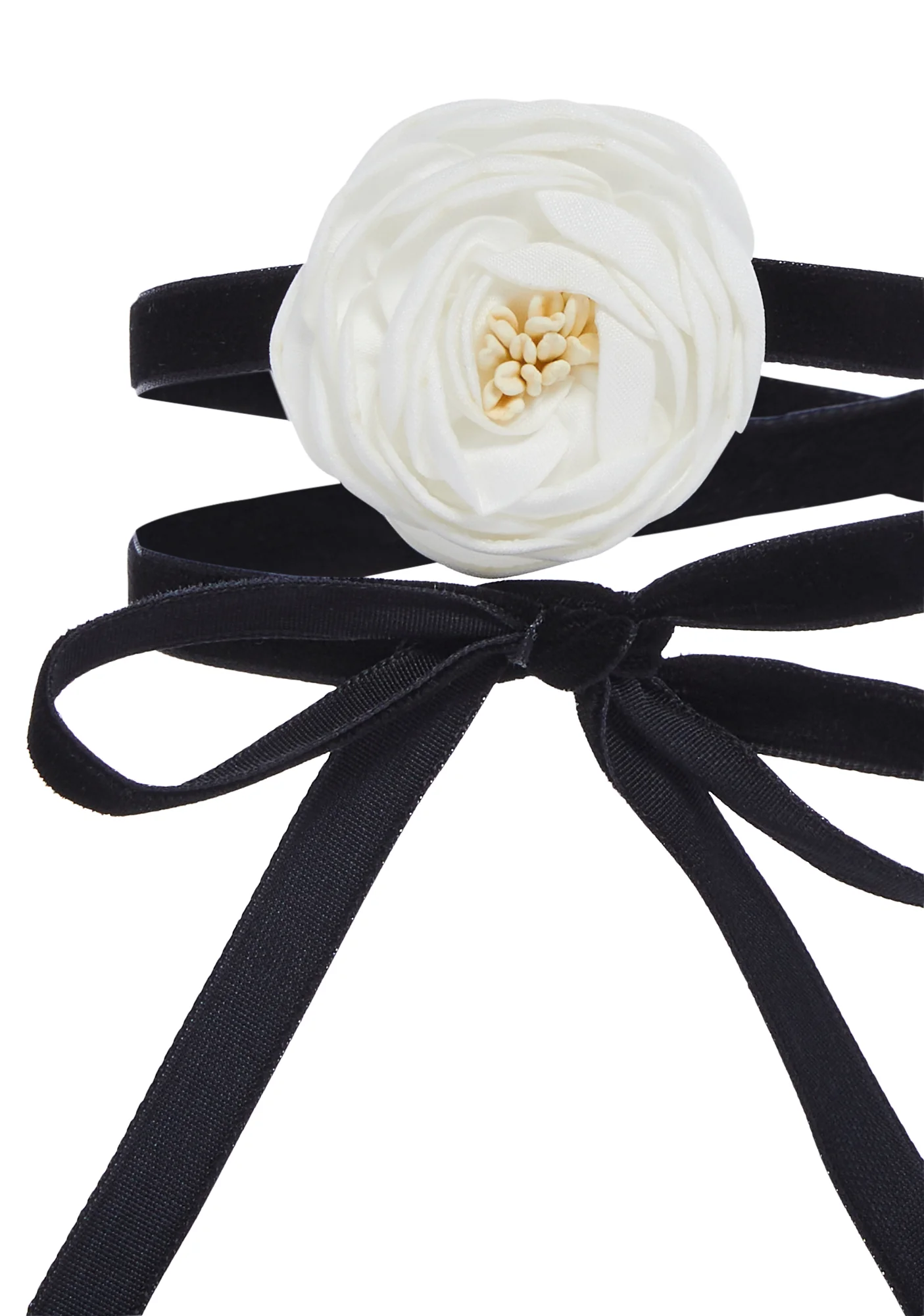 True Romance Velvet Choker-White - Image 2