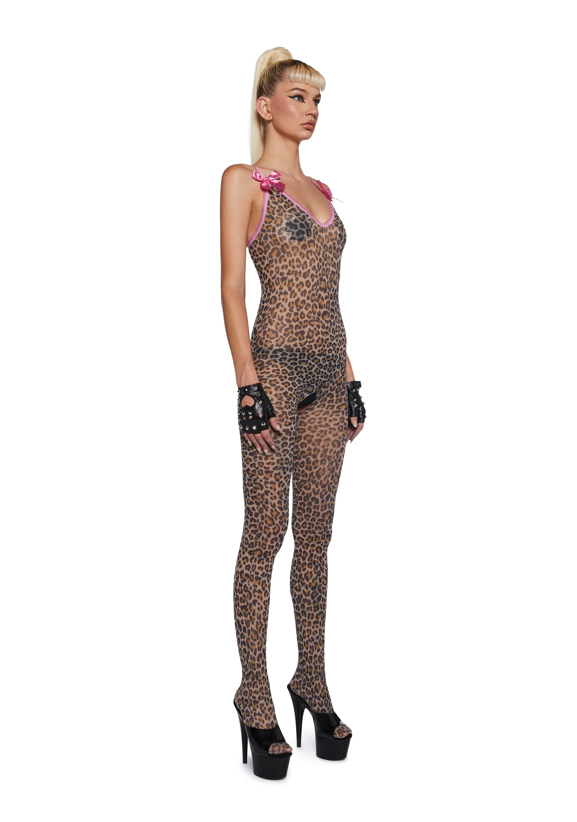 True Spots Mesh Body Stocking - Image 3