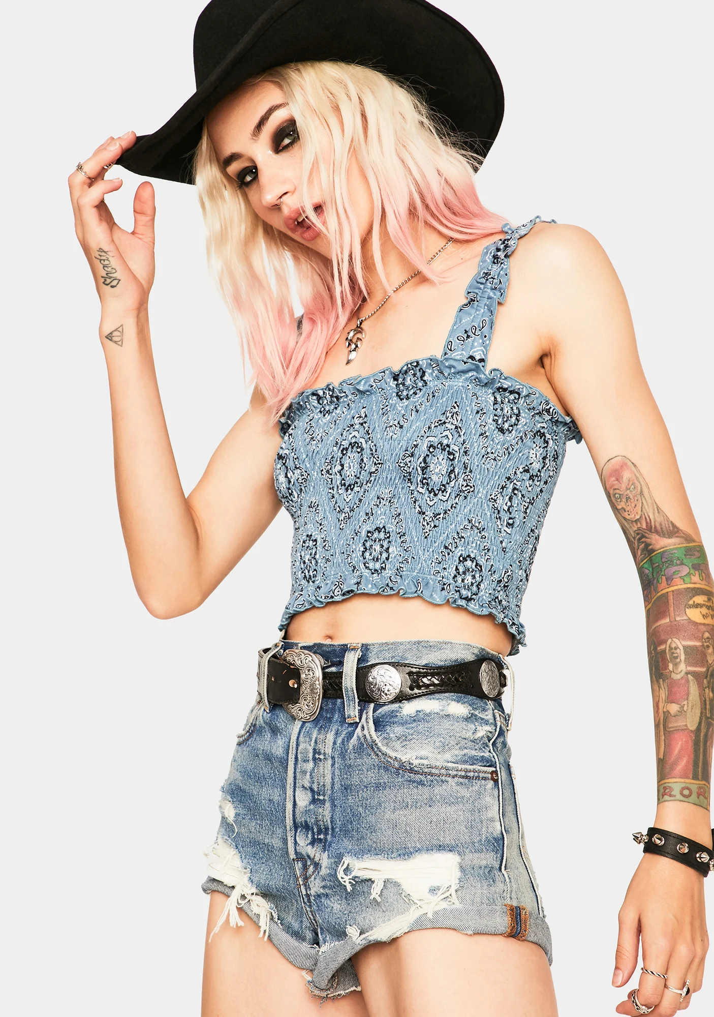 Try Your Luck Cropped Tank - Image 2