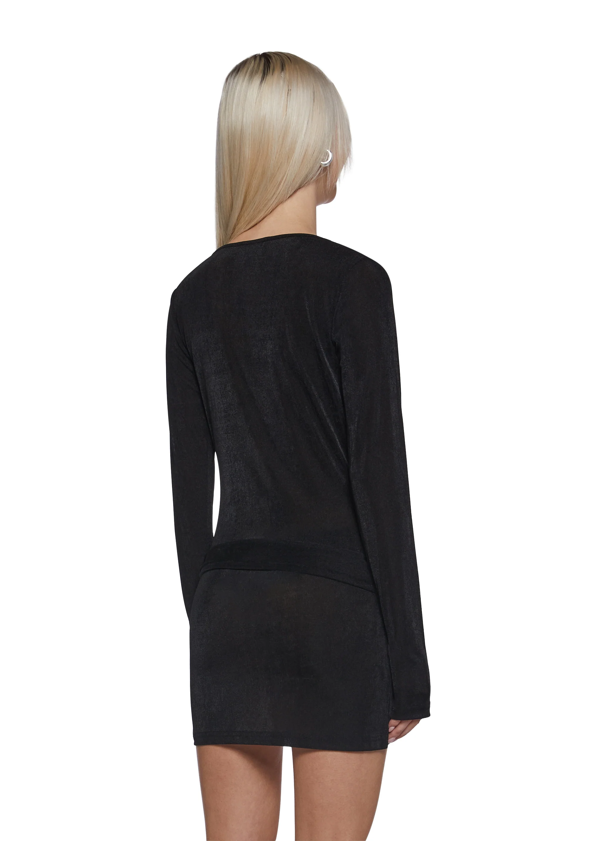 Legendary Night Deep Cowl Neck Dress - Image 4