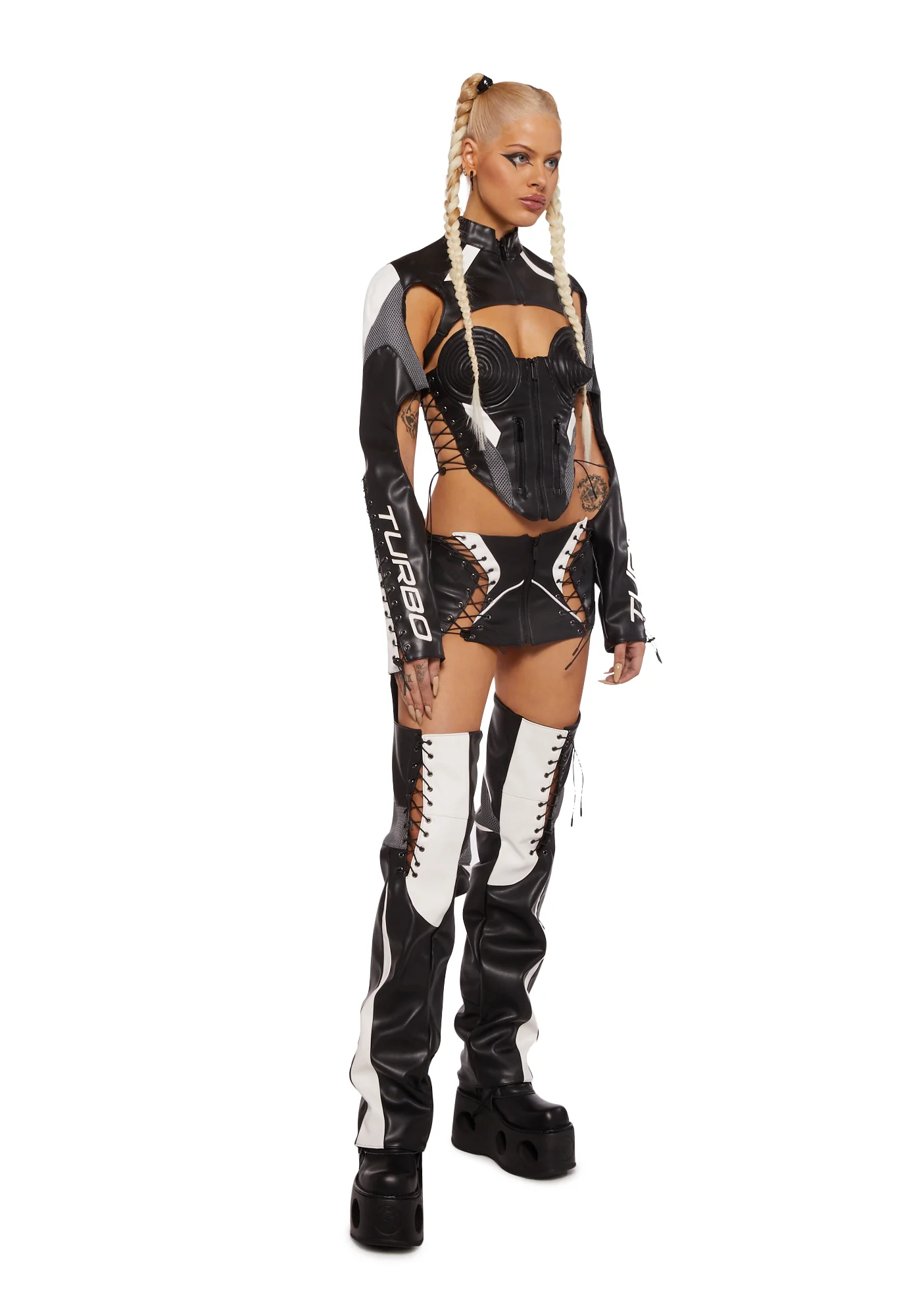 Turbo Moto Choker Jacket - Image 2