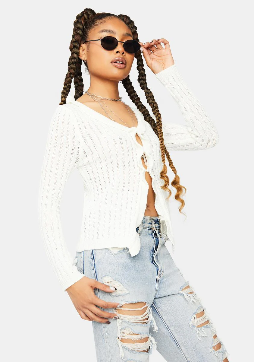 Turning Minds Open Front Crop Top - Image 2