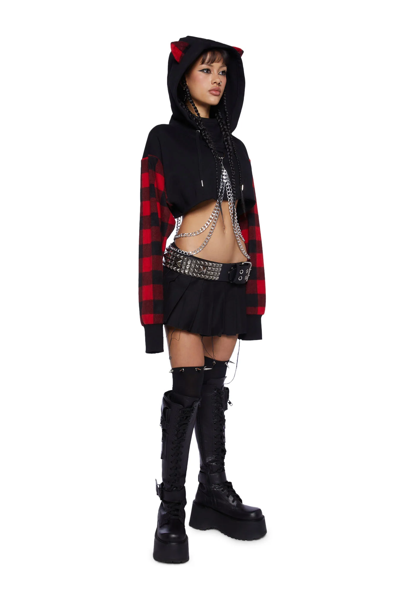 Turning Tails Cropped Hoodie - Image 2