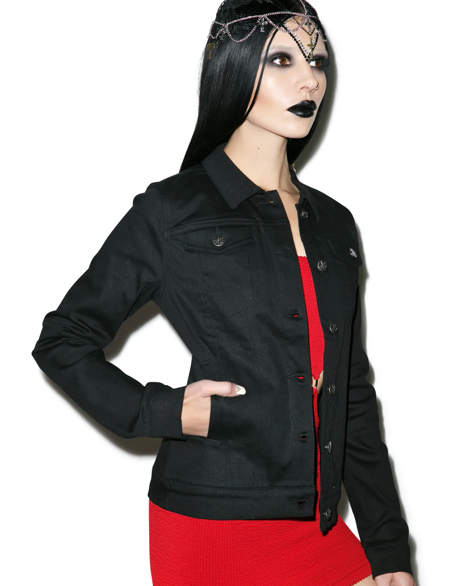 Twill Trucker Jacket - Image 3