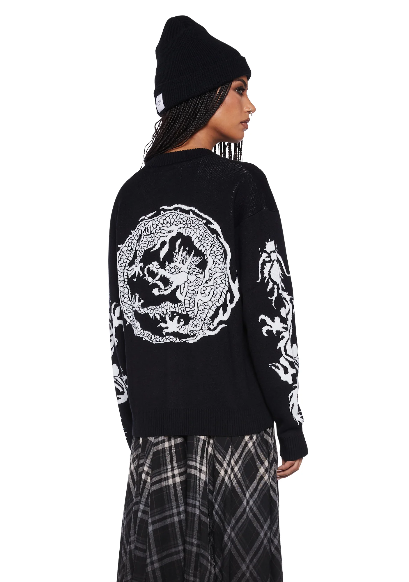 Twin Dragon Knit Cardigan - Image 4