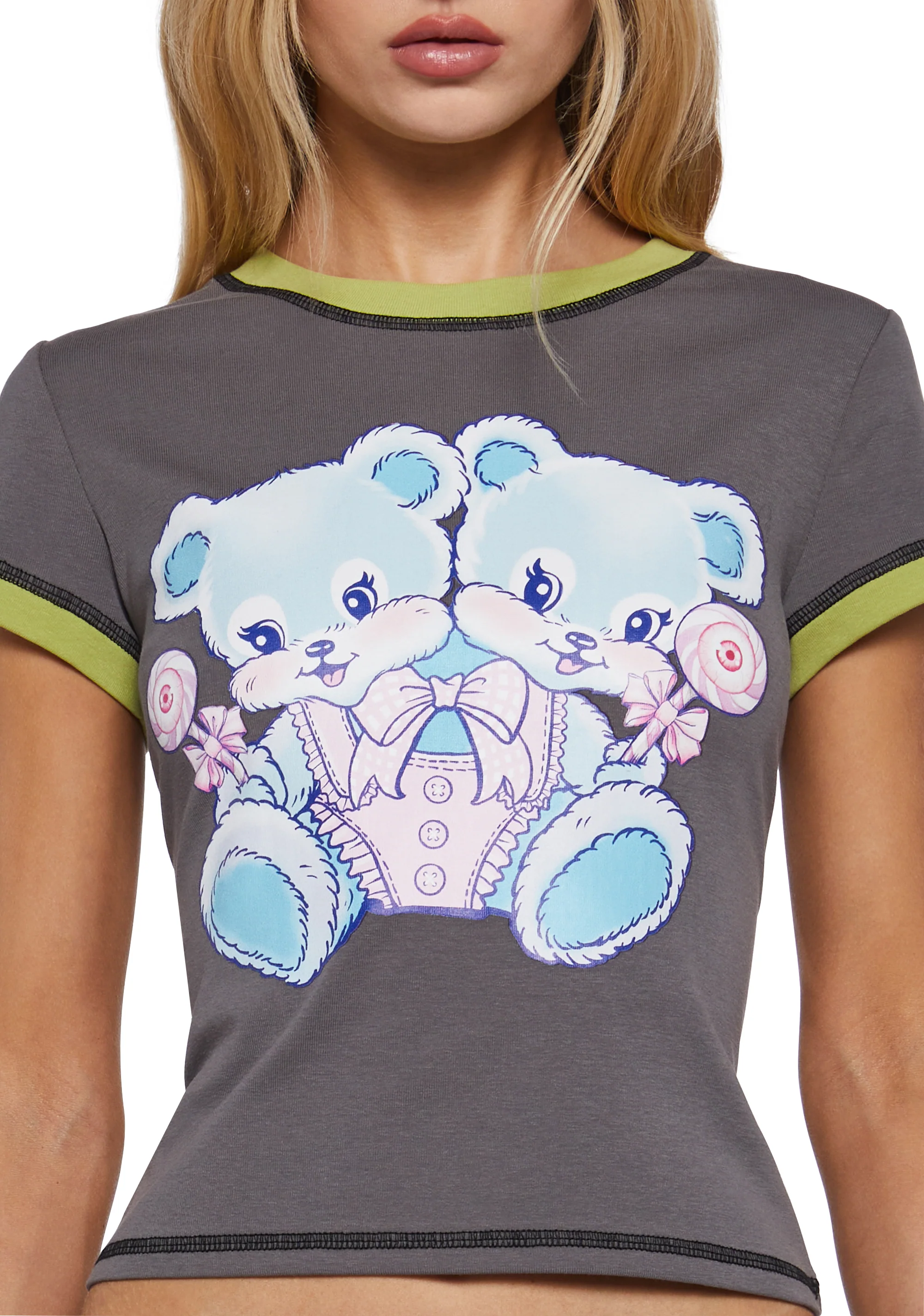 Teddy Twins Baby Tee - Image 5
