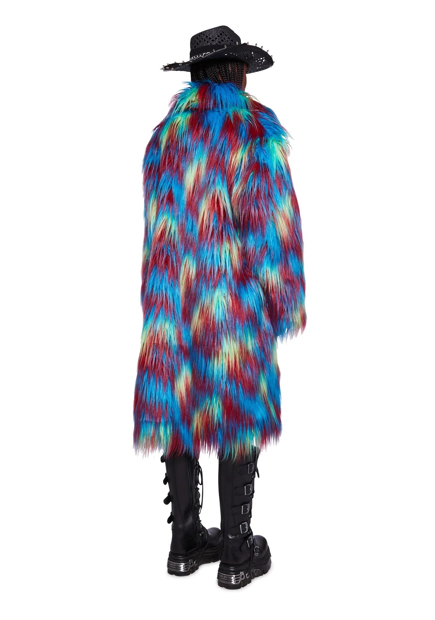 Twisted Parrot Faux Fur Coat - Image 4