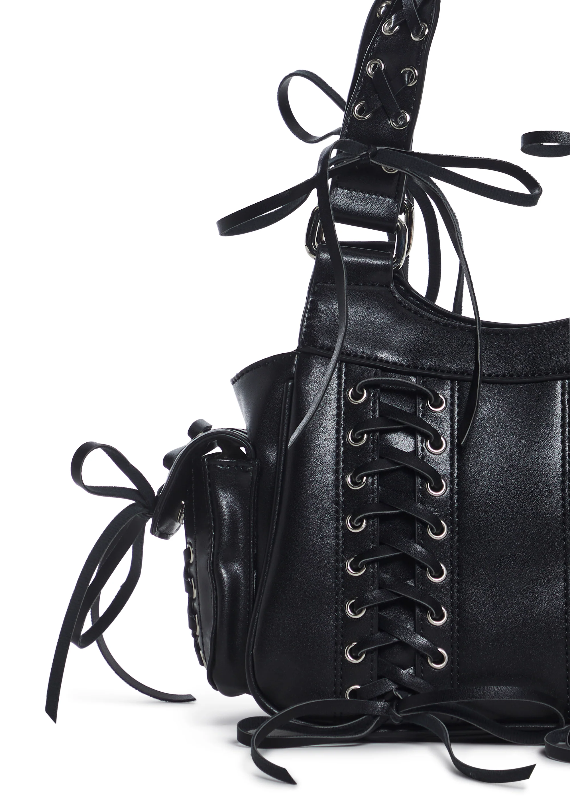 Twisted Scene Shoulder Bag - Black - Image 5