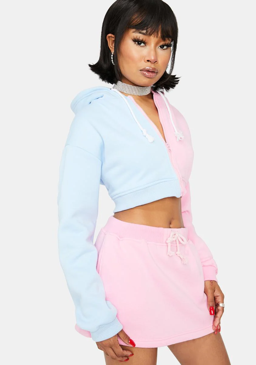 Two Face Zip Up Hoodie - Image 2