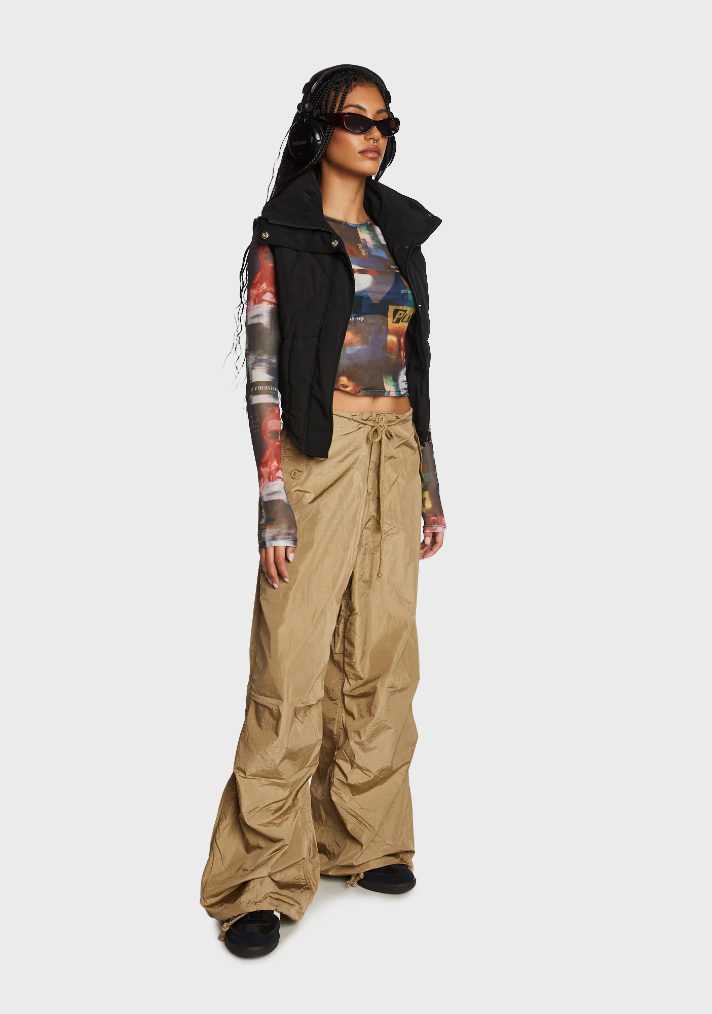 Two Faced Mesh Top - Multi - Image 2