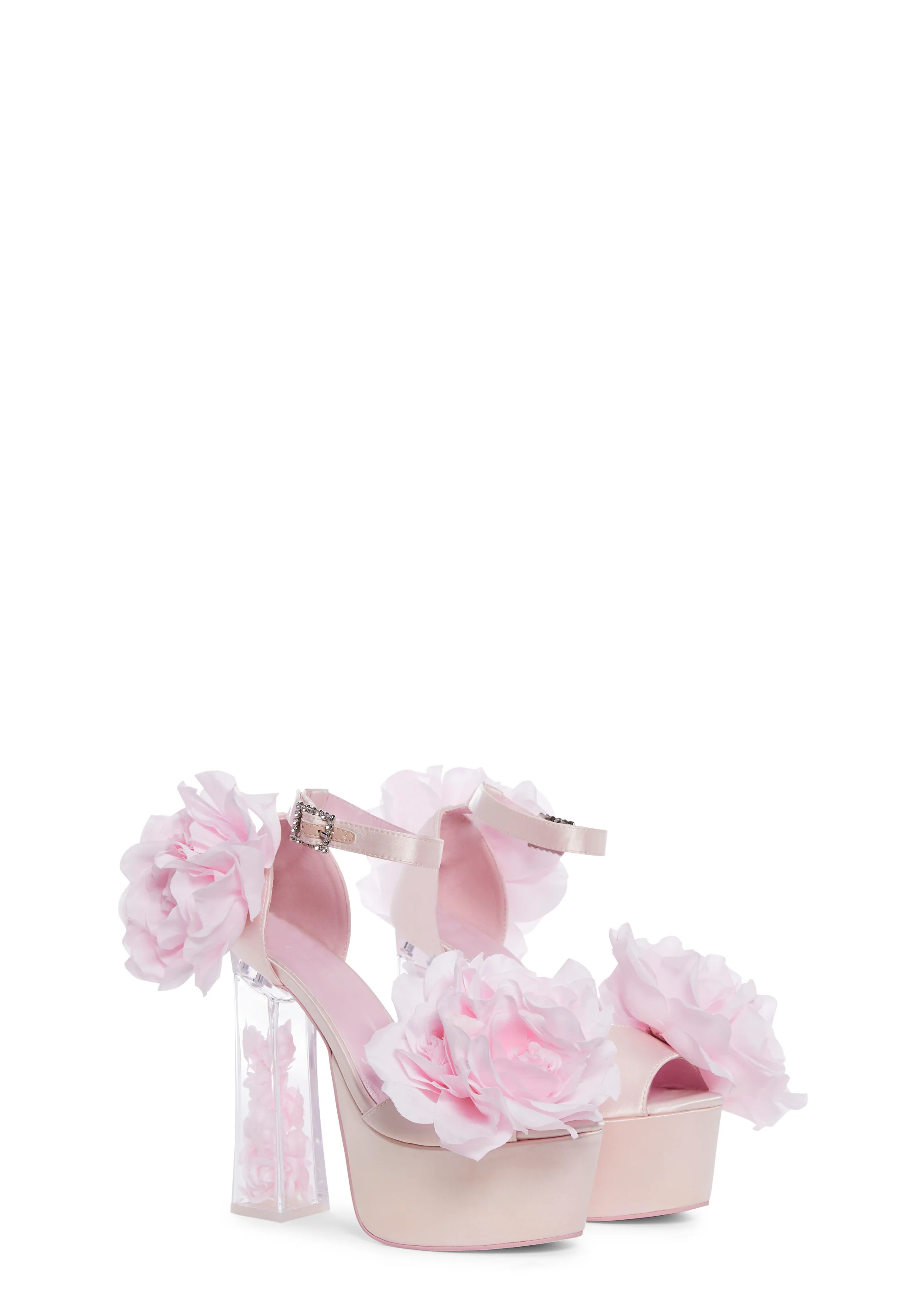 Two To Tango Platform Heels - Pink - Image 3