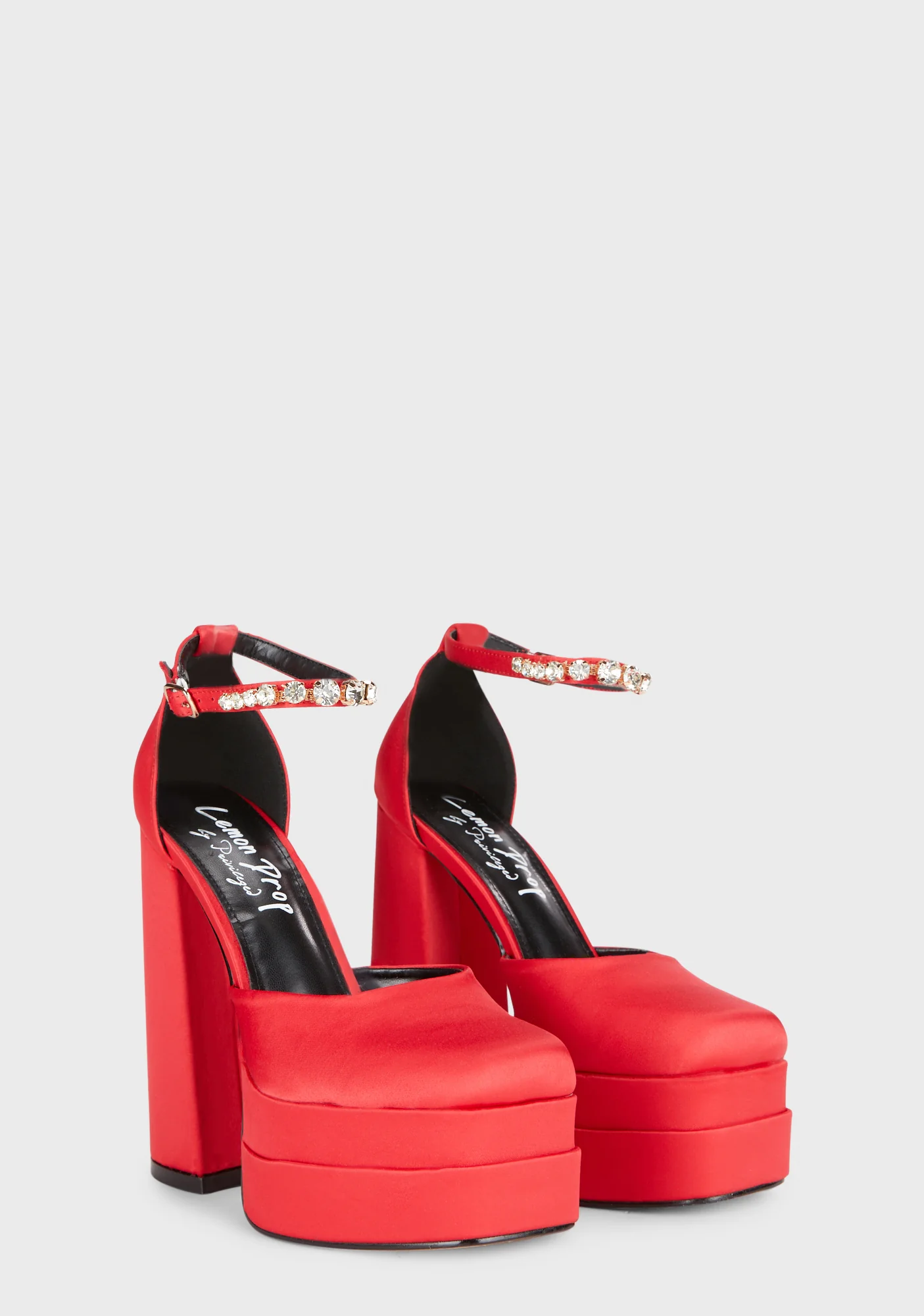Typhoon Platform Heels - Red - Image 3