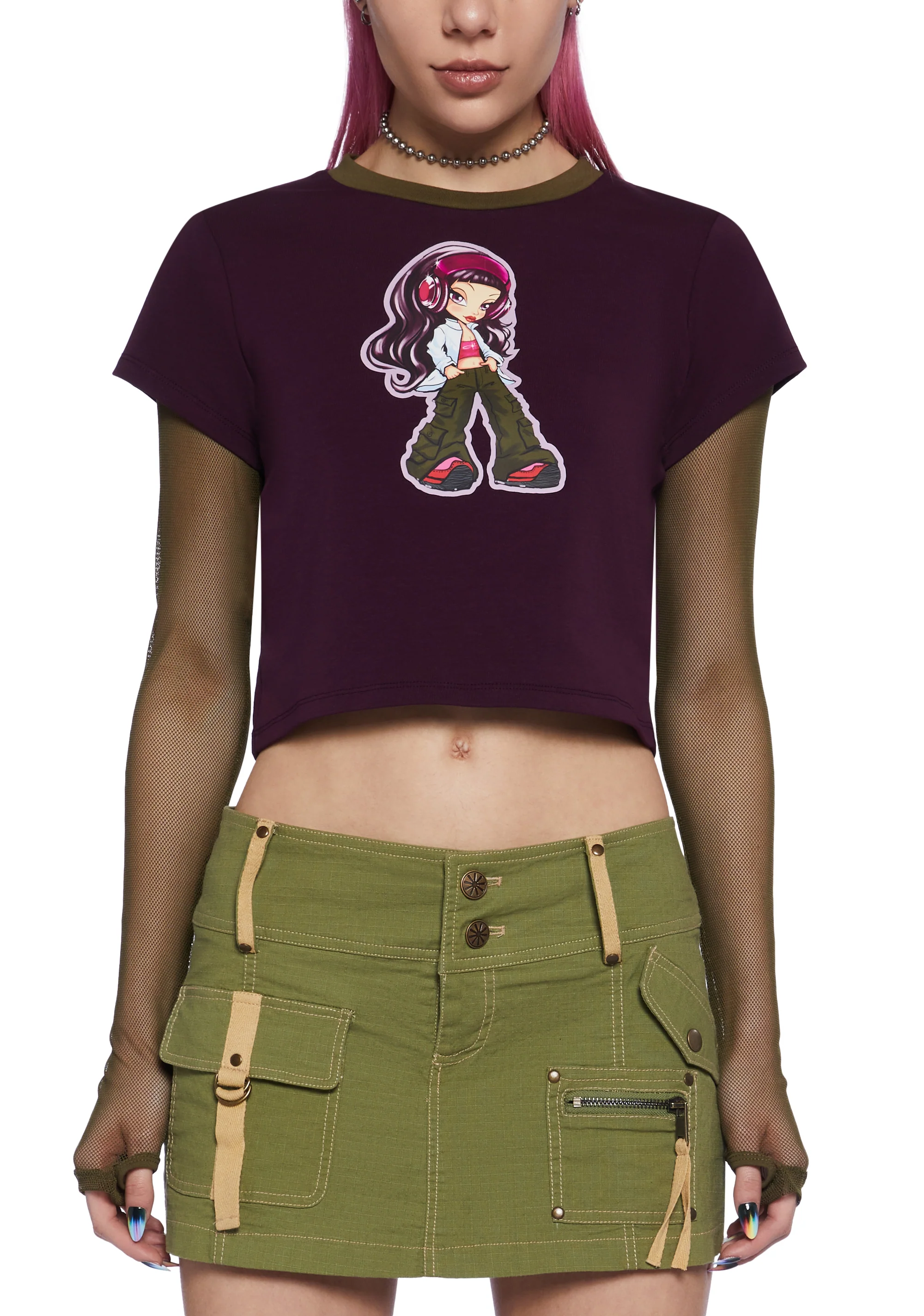 Ultimate Beats Long Sleeve Crop Top - Image 5