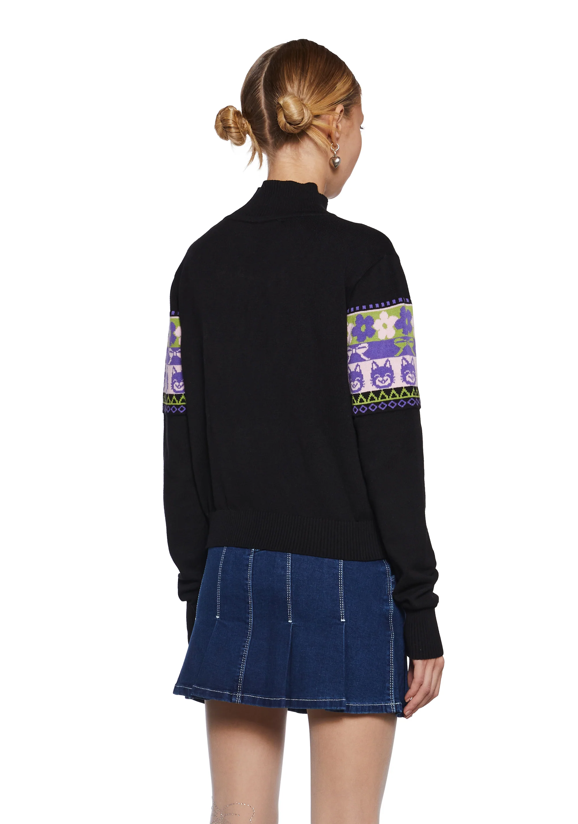 Ultimate Throwback Zip-Up Sweater - Fairisle - Image 4