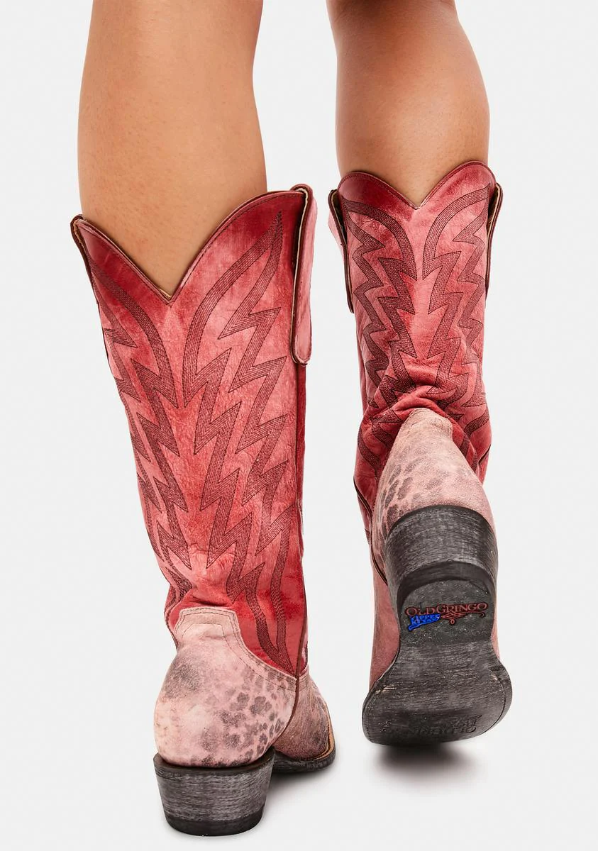 Uma Leather Cowboy Boots - Image 4