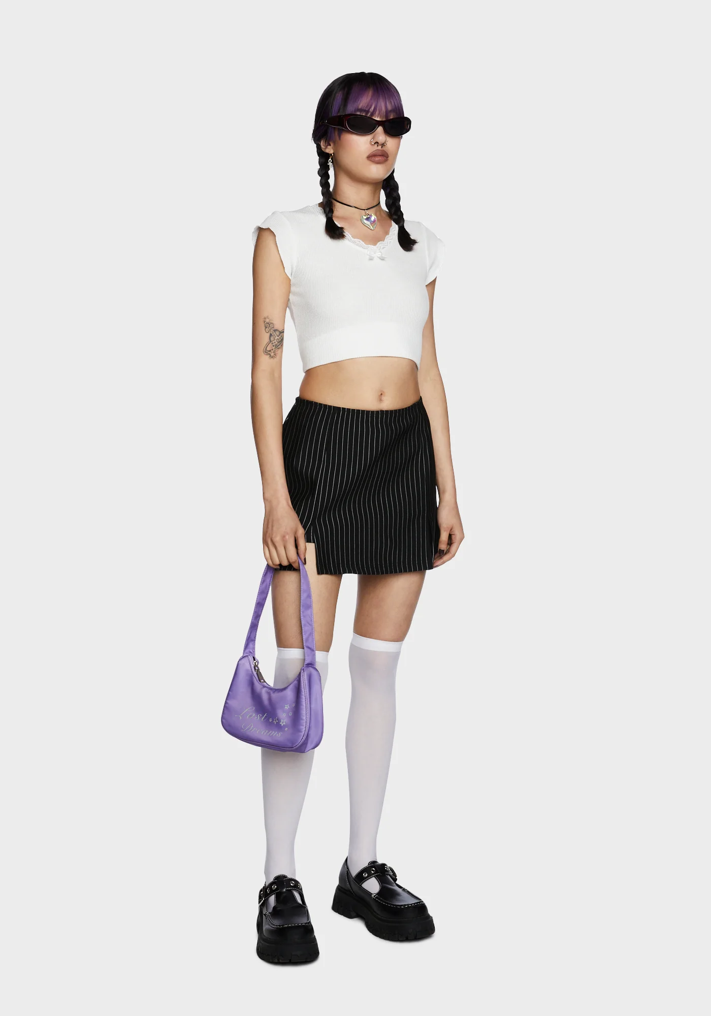 Under The Boardwalk Mini Skort - Pinstripe - Image 5