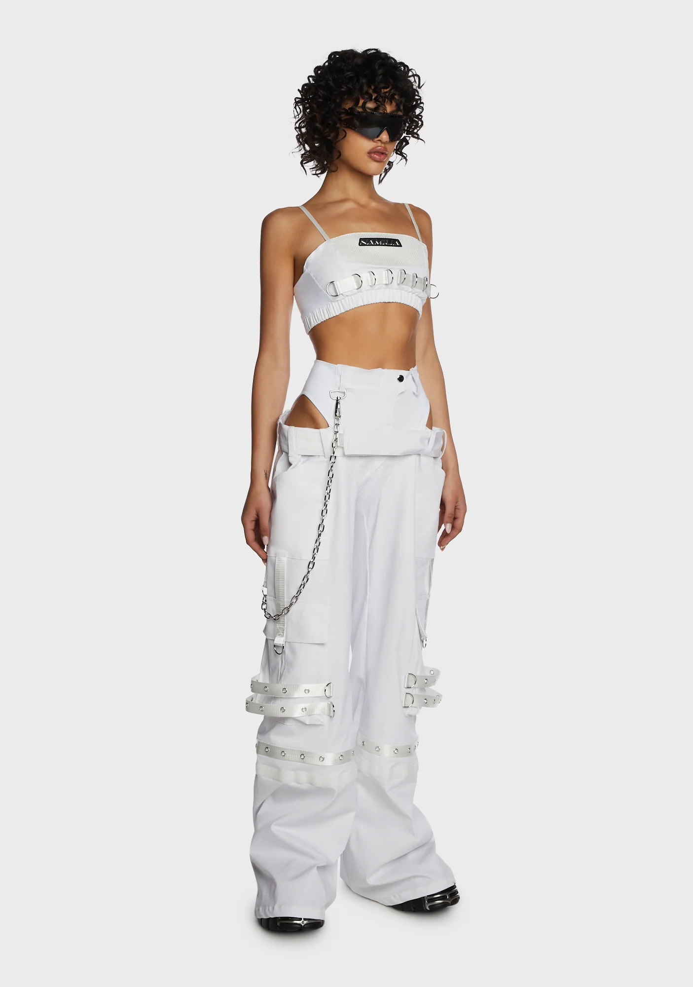 Underworld Crop Top - White - Image 2
