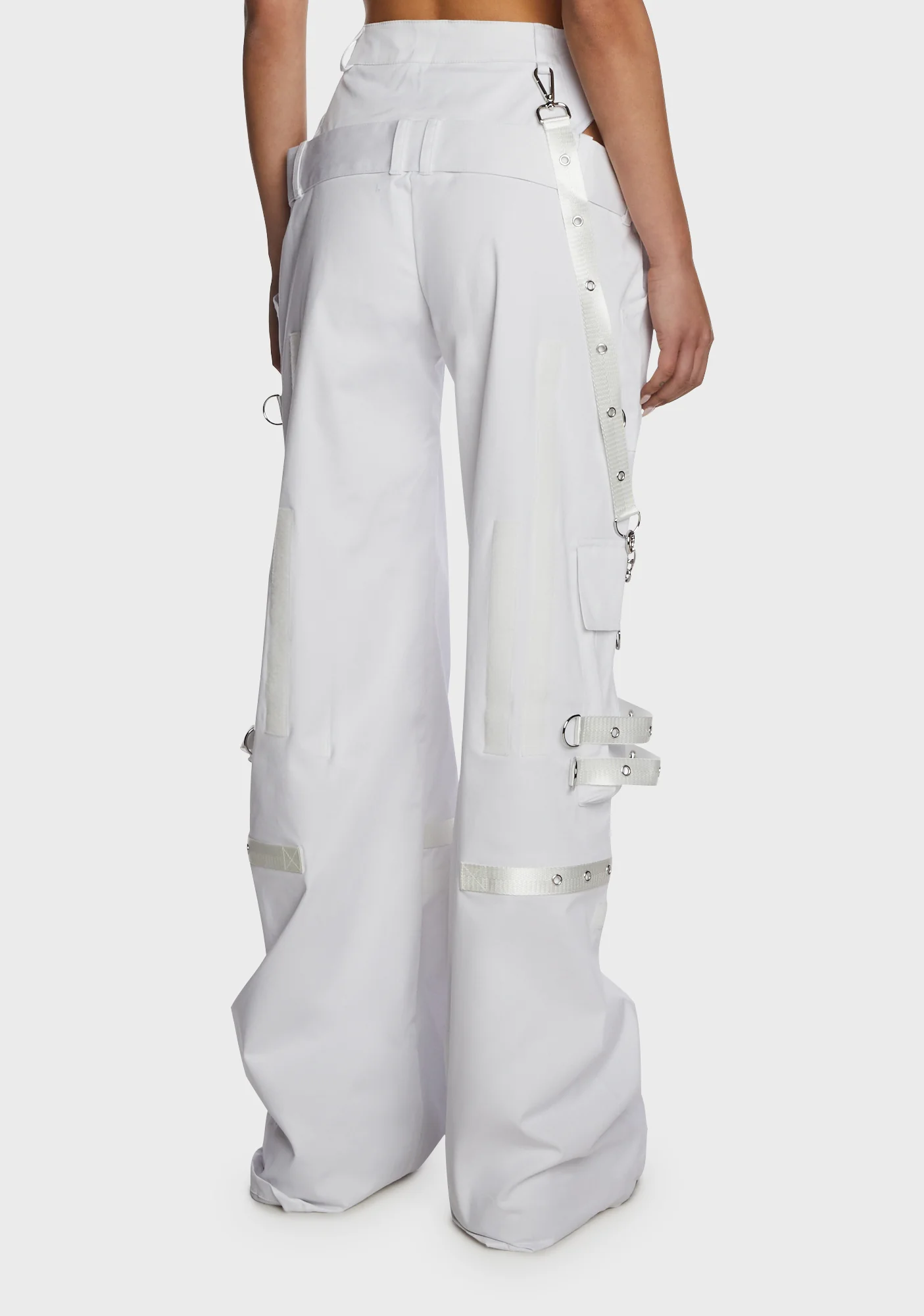 Underworld Cut-Out Cargo Pants - White - Image 3