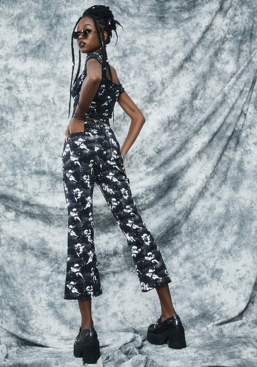 Unholy Spirit Printed Twill Jeans - Image 4