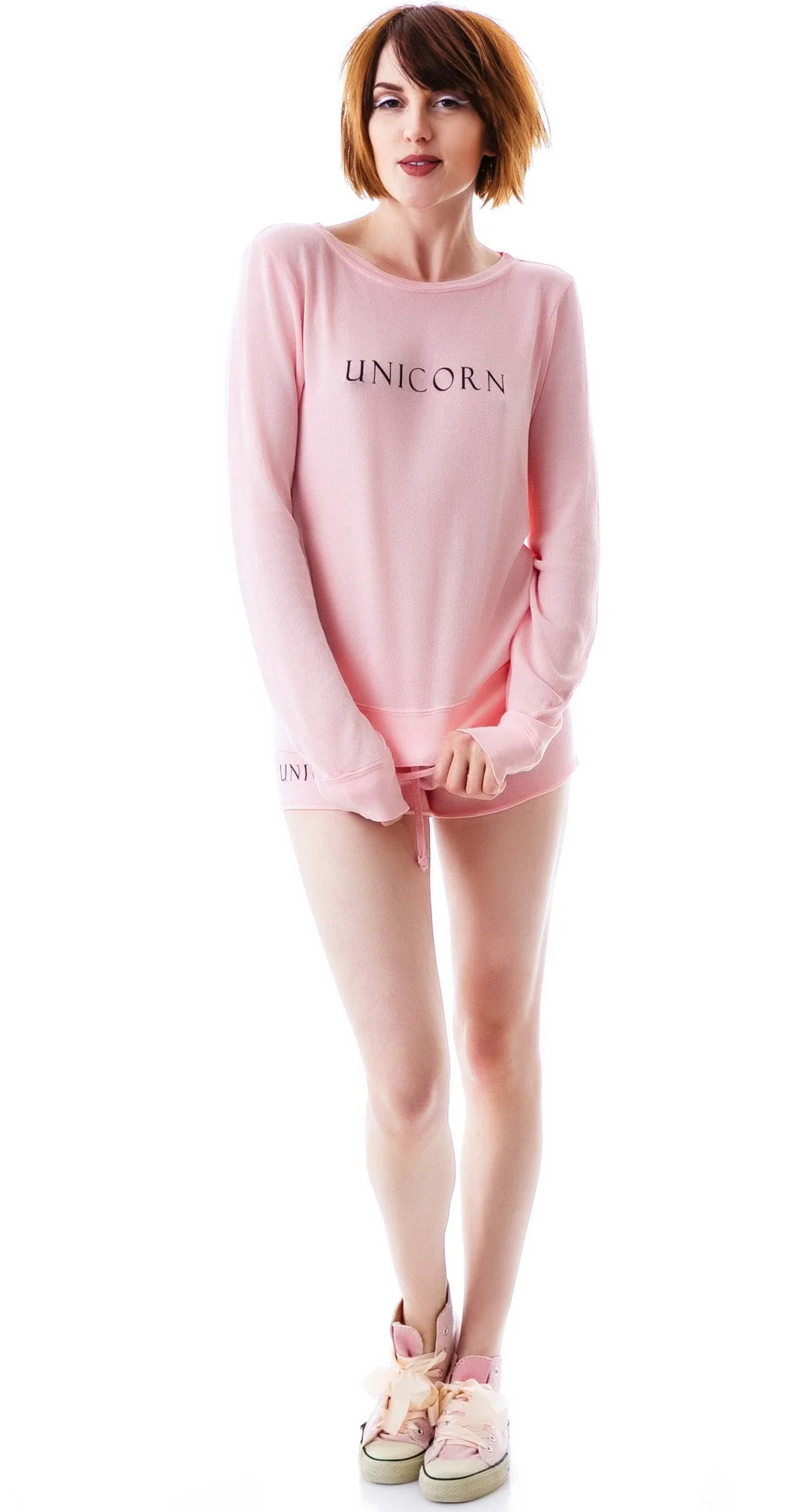 Unicorn Baggy Beach Jumper - Light Orange - Image 2