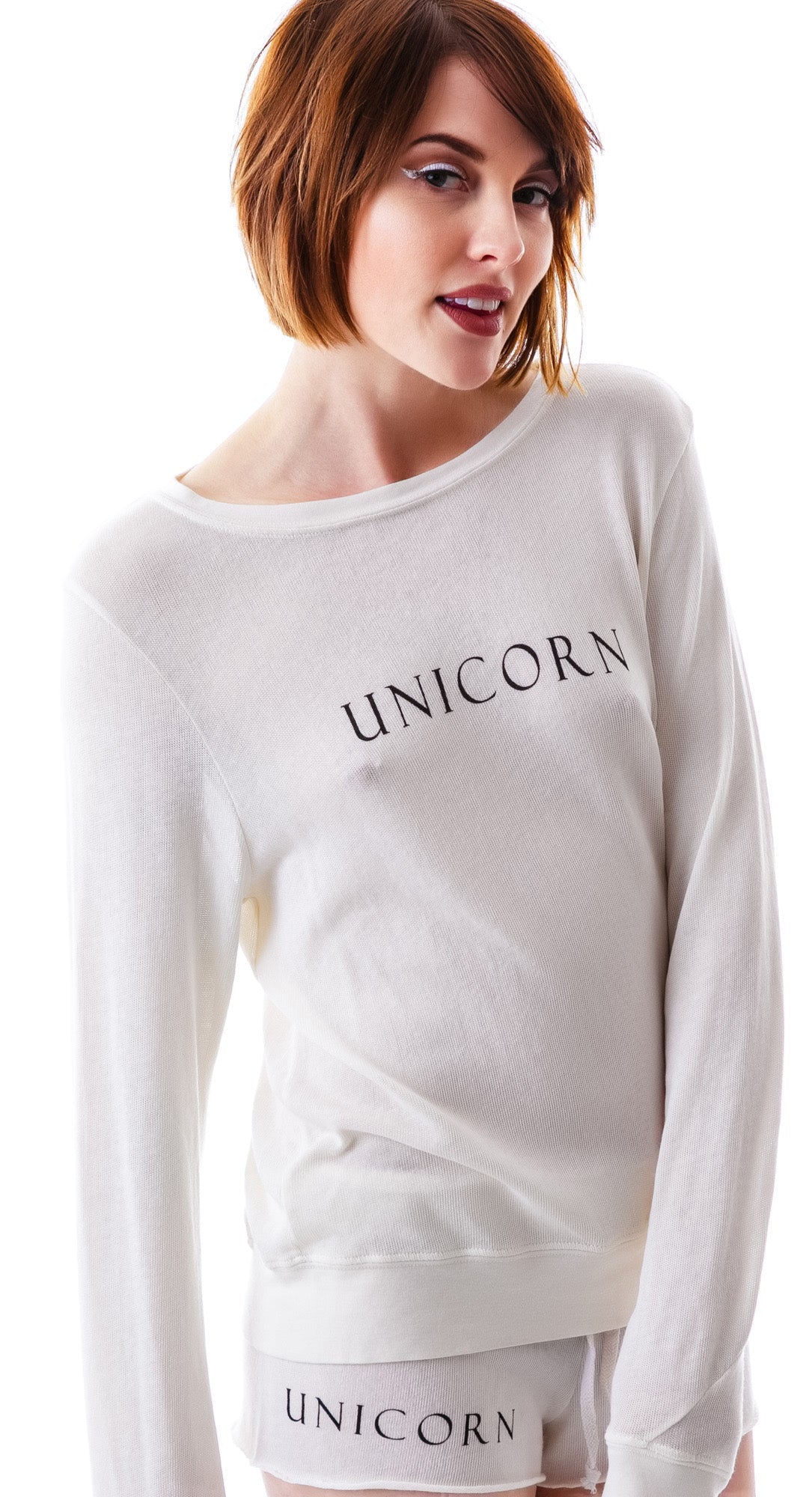 Unicorn Baggy Beach Jumper - Light Orange - Image 7