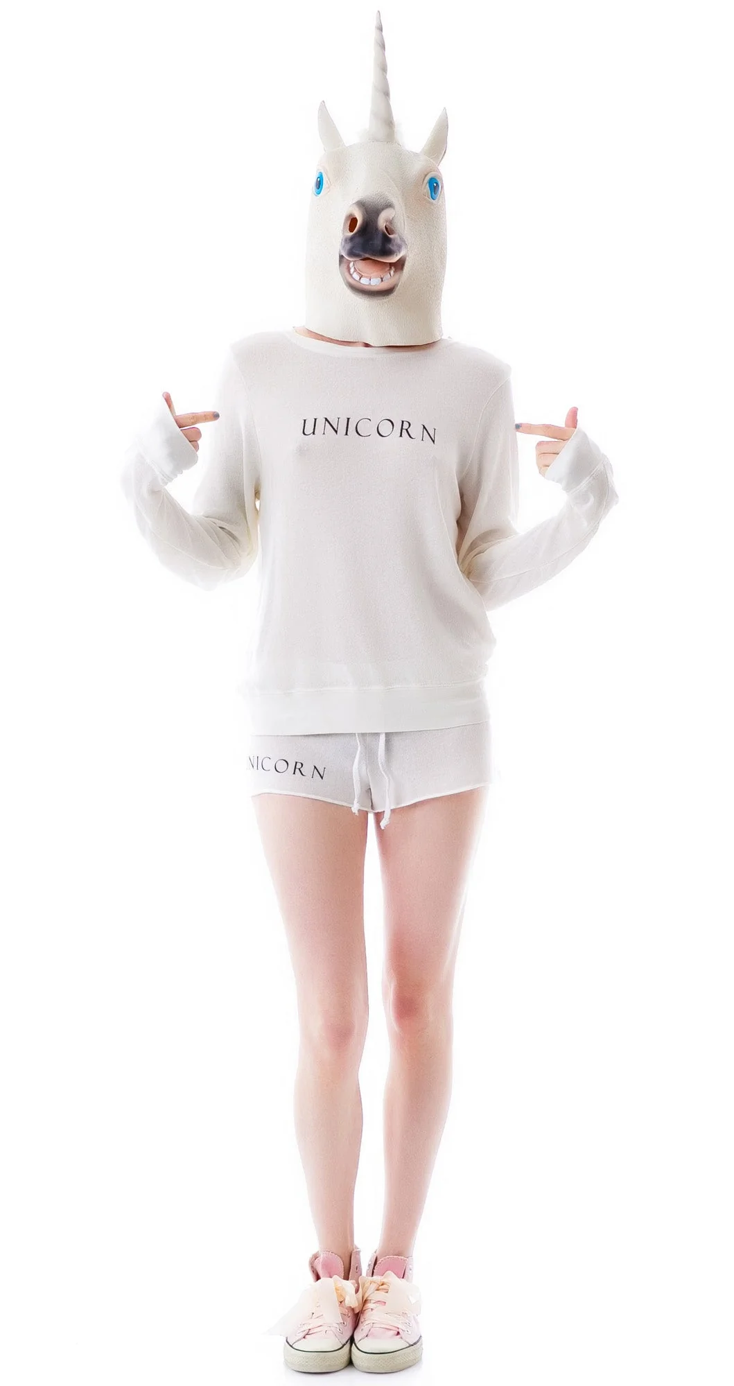 Unicorn Baggy Beach Jumper - Light Orange - Image 8