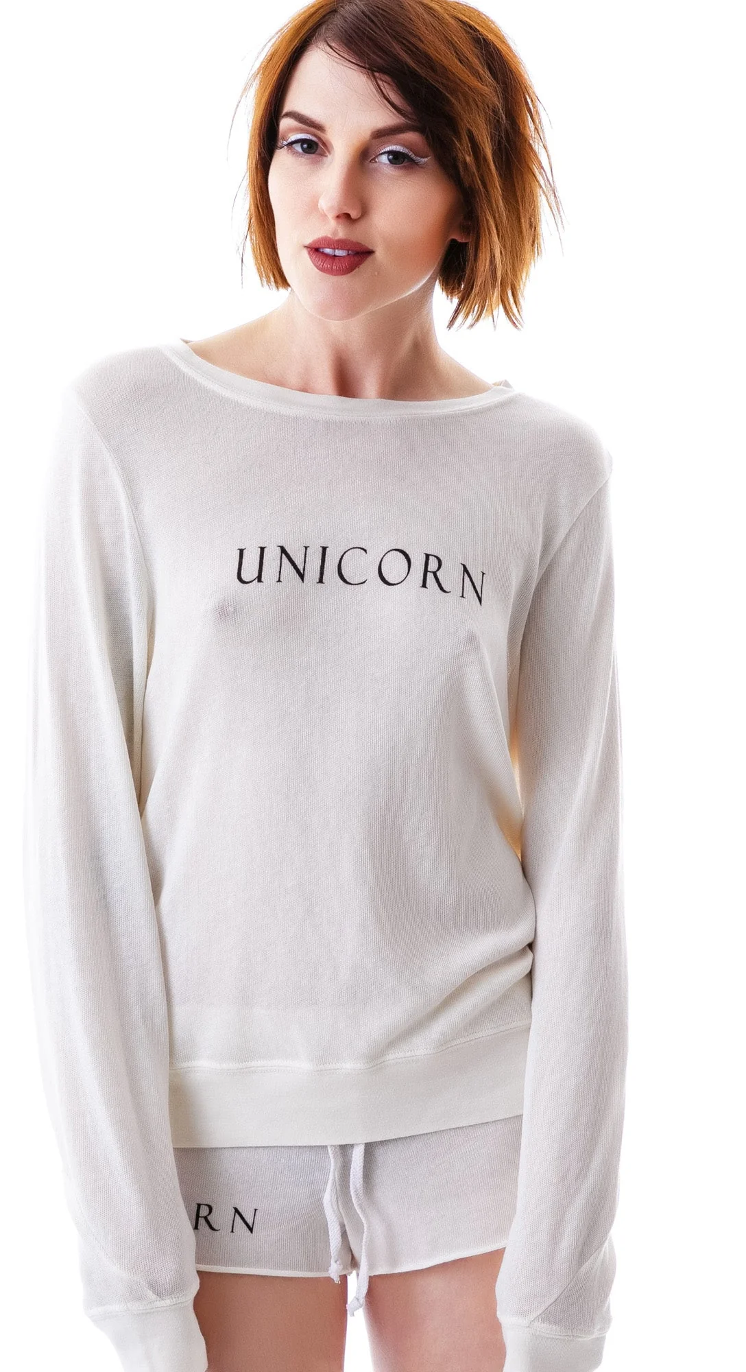 Unicorn Baggy Beach Jumper - Light Orange - Image 9