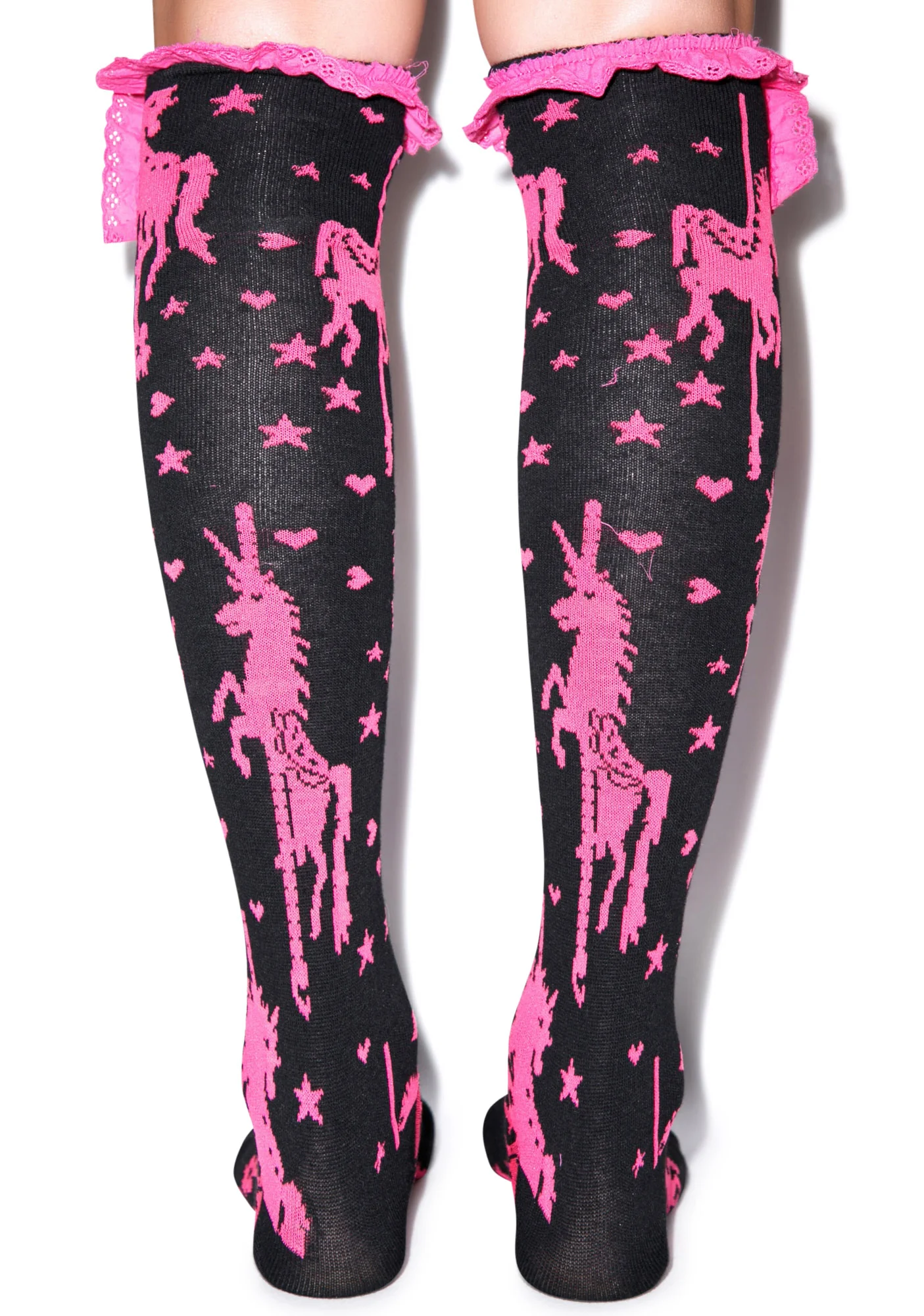 Unicorn Carousel Eyelet Knee Sock - Image 3