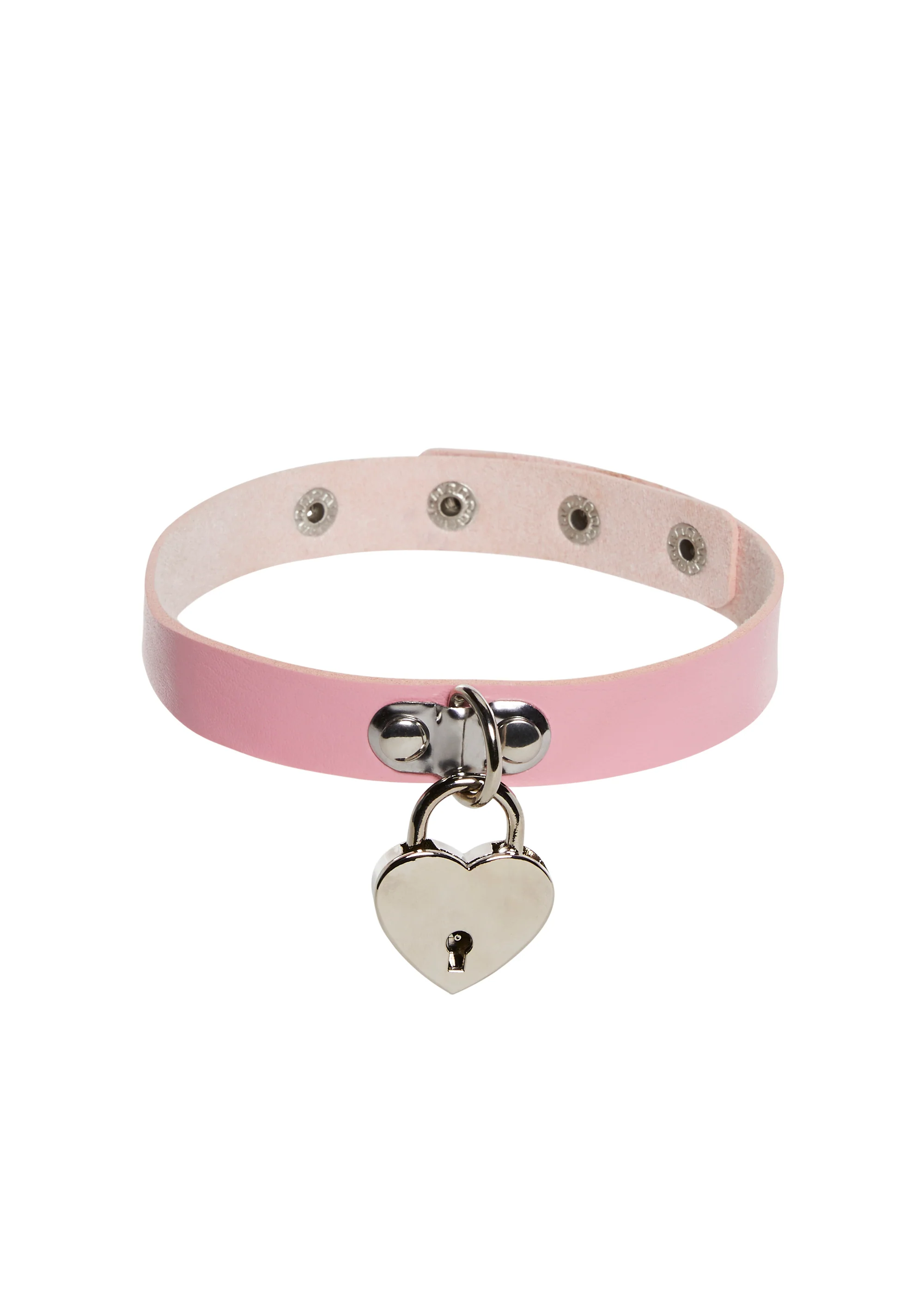 Unlock Me Heart Choker - Pink - Image 4