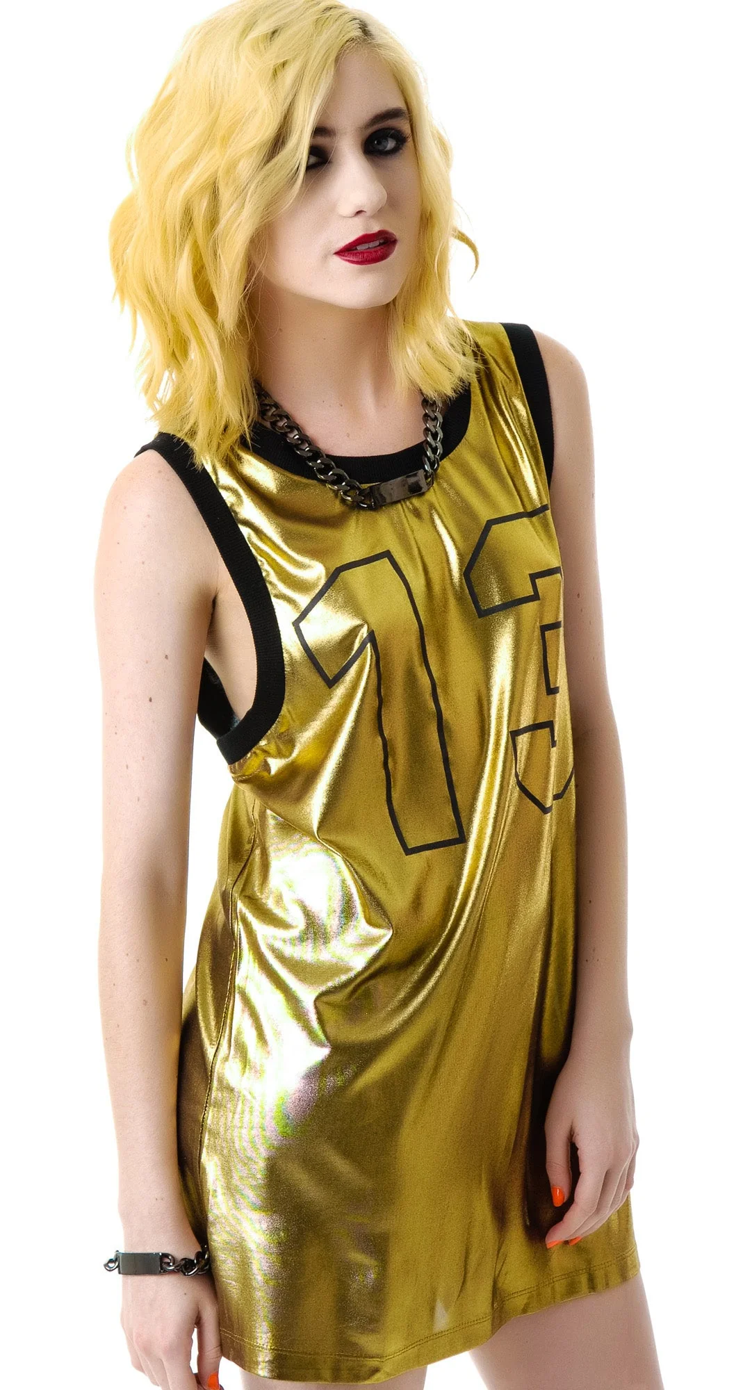 Unlucky 13 Jersey Tank - Silver - Image 5