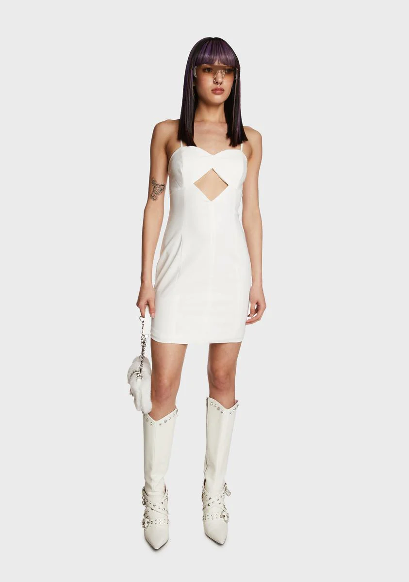 Unreal Romance Mini Dress - Off White - Image 5