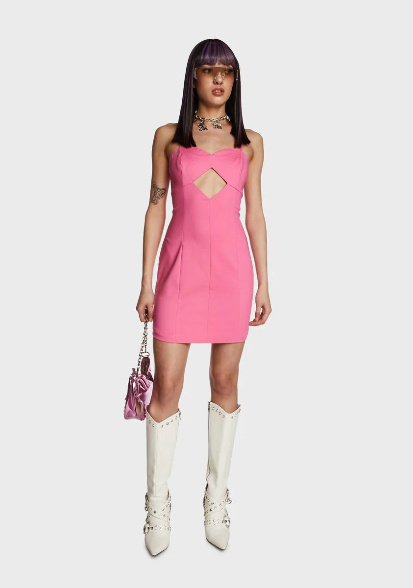 Unreal Romance Mini Dress - Pink - Image 5