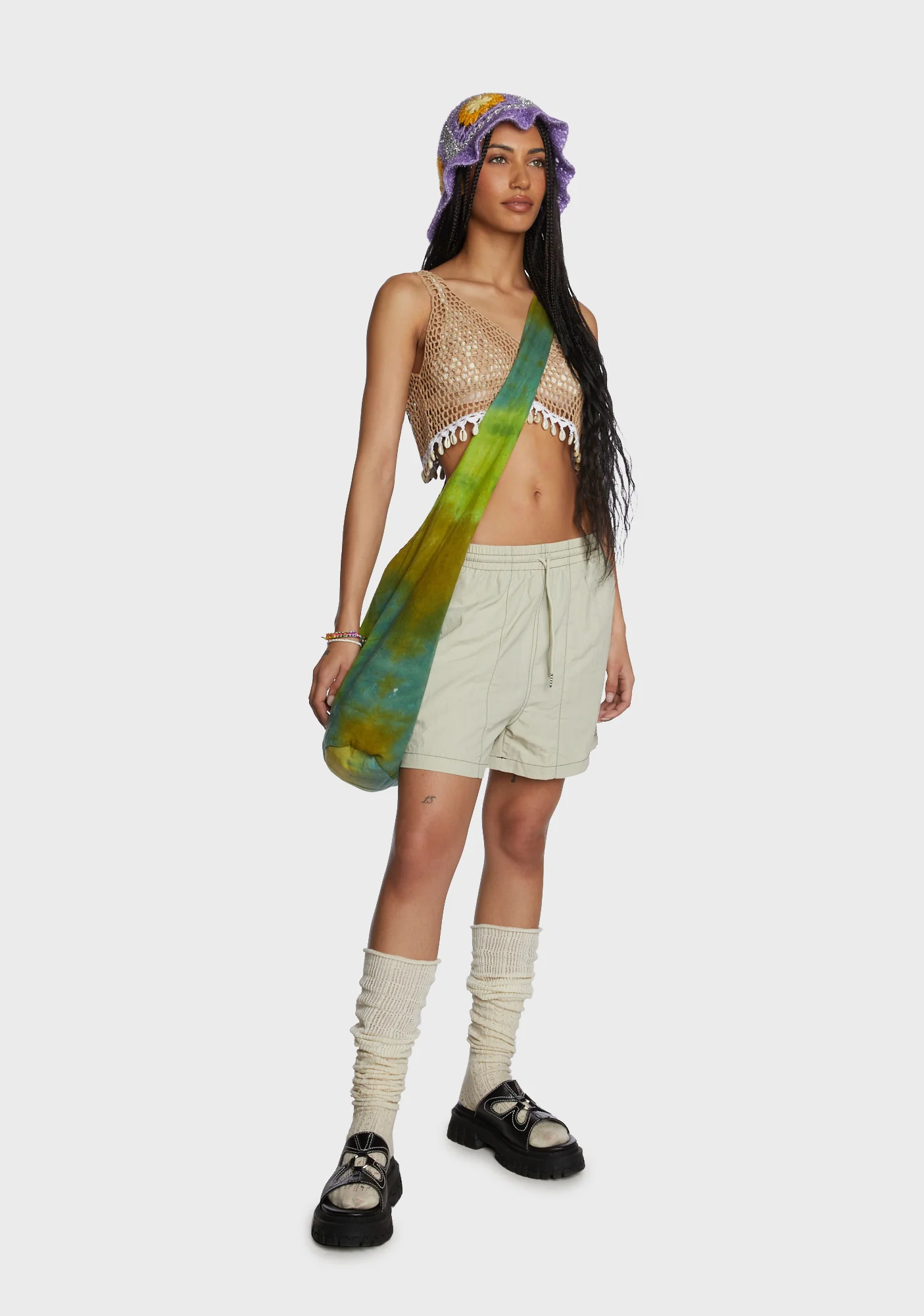 Unstoppable Beauty Crochet Top - Tan - Image 3