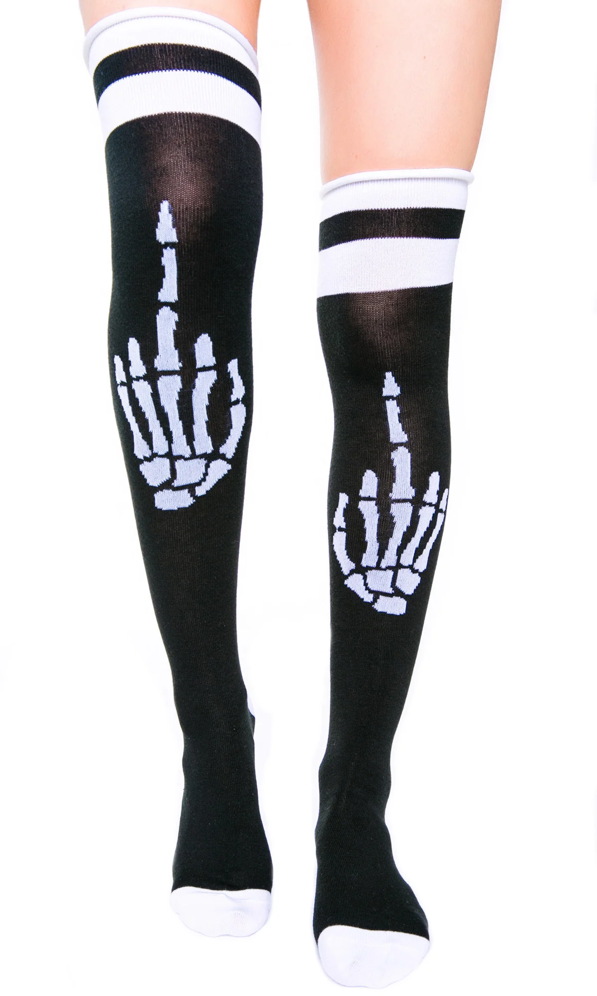Up Yours Rolled Over The Knee Socks - Image 2