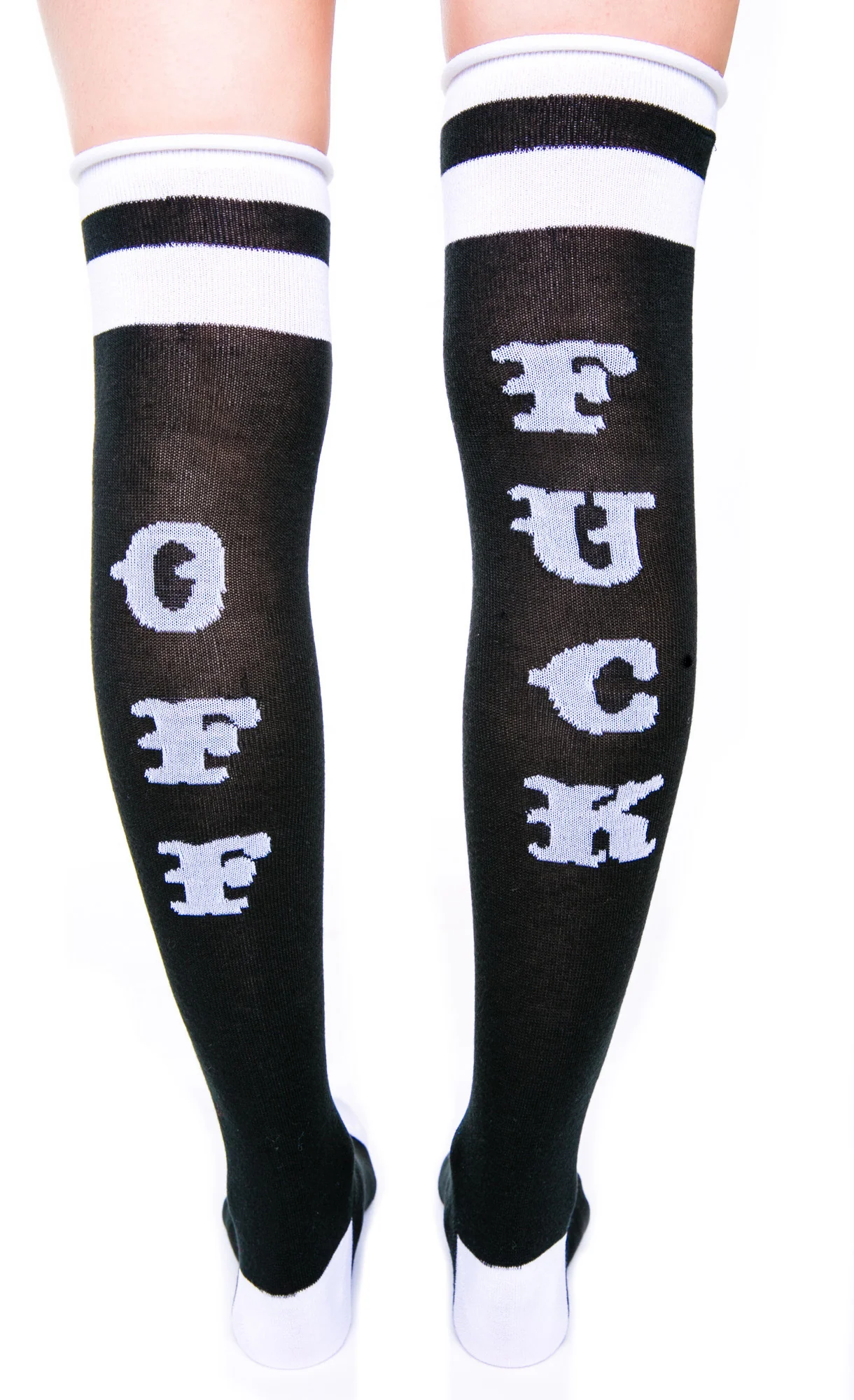 Up Yours Rolled Over The Knee Socks - Image 5