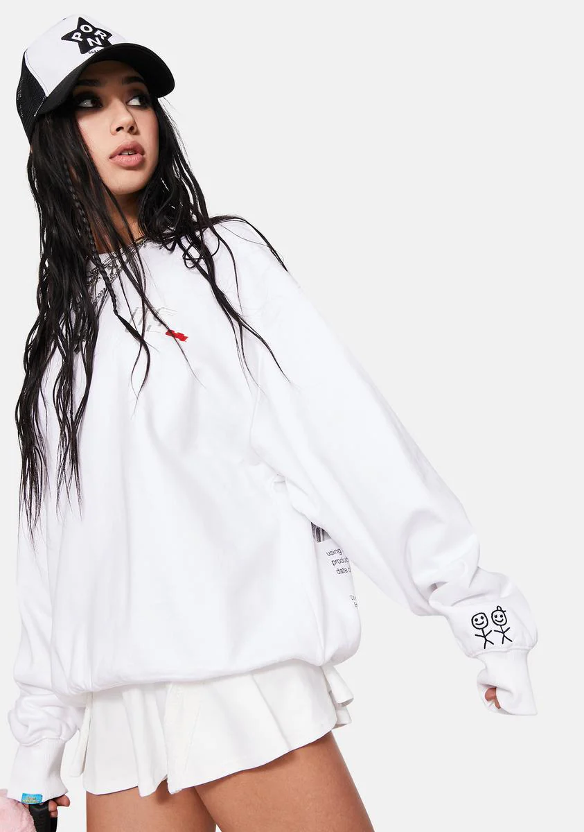 USdaily Graphic Crewneck Sweatshirt - Image 2