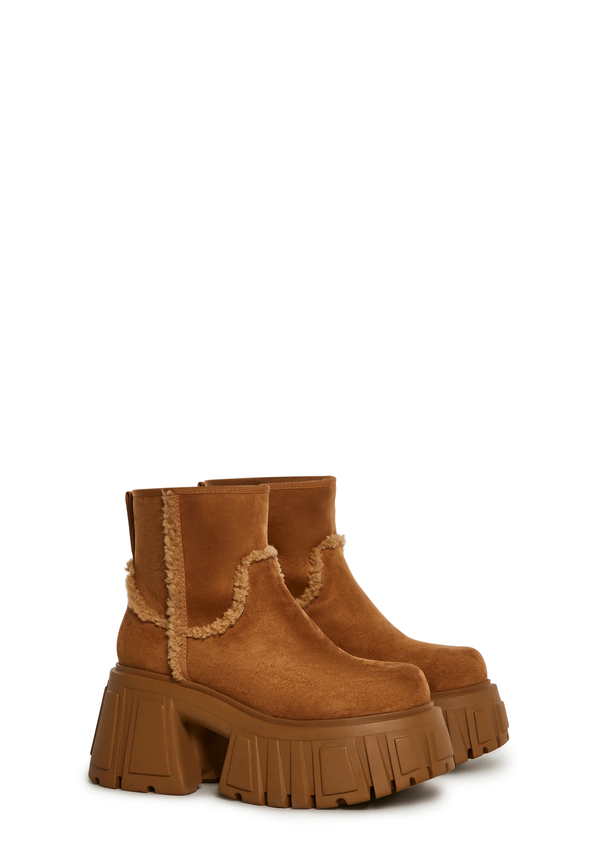 Utopia Faux Fur Chelsea Boots - Image 3