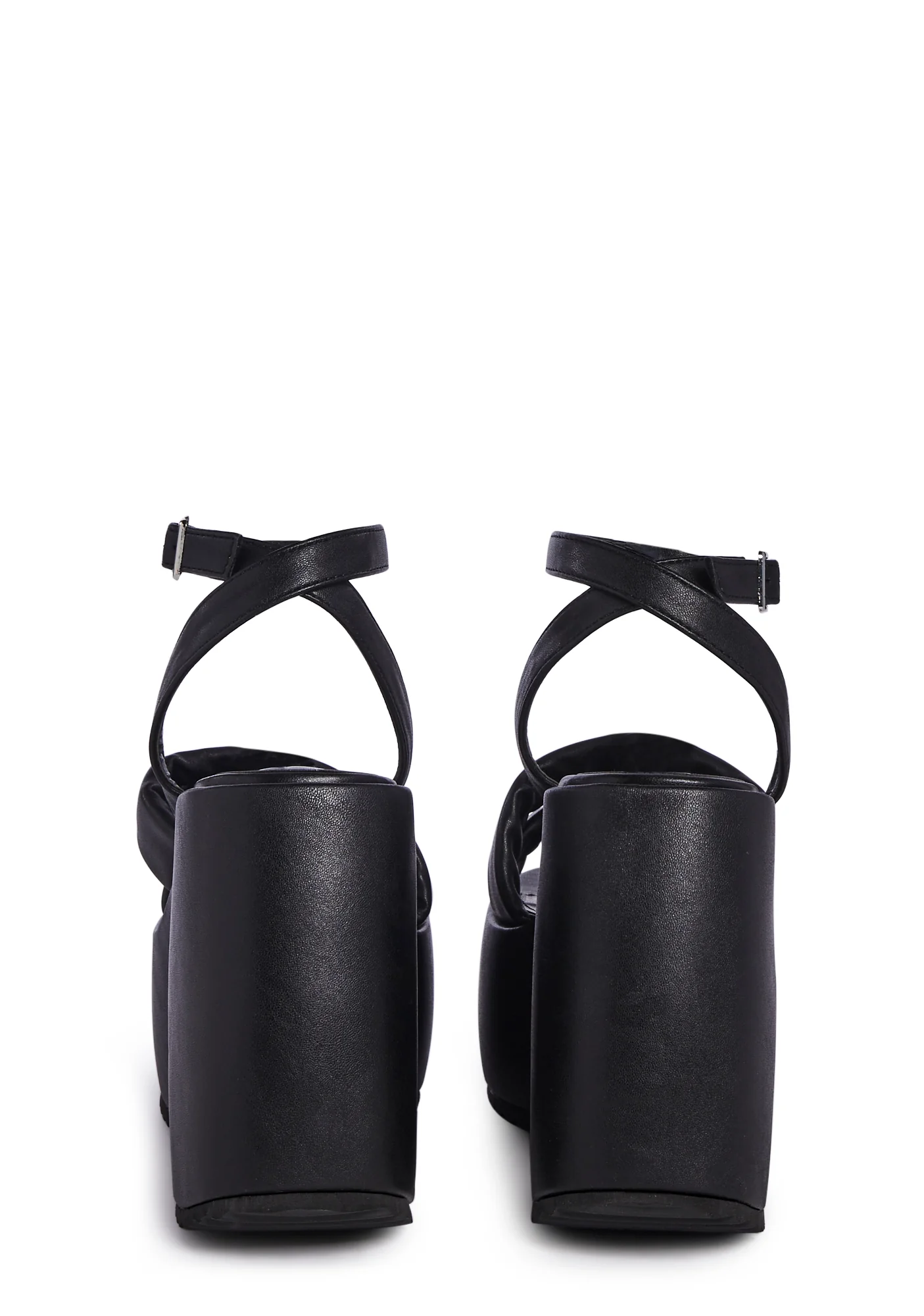 Valentin Platform Wedges - Black - Image 4