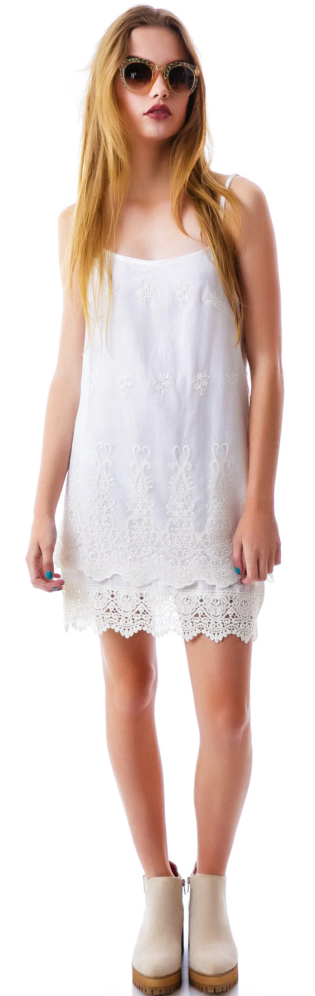 Valley of Flowers Lace Tunic - Black - Image 4