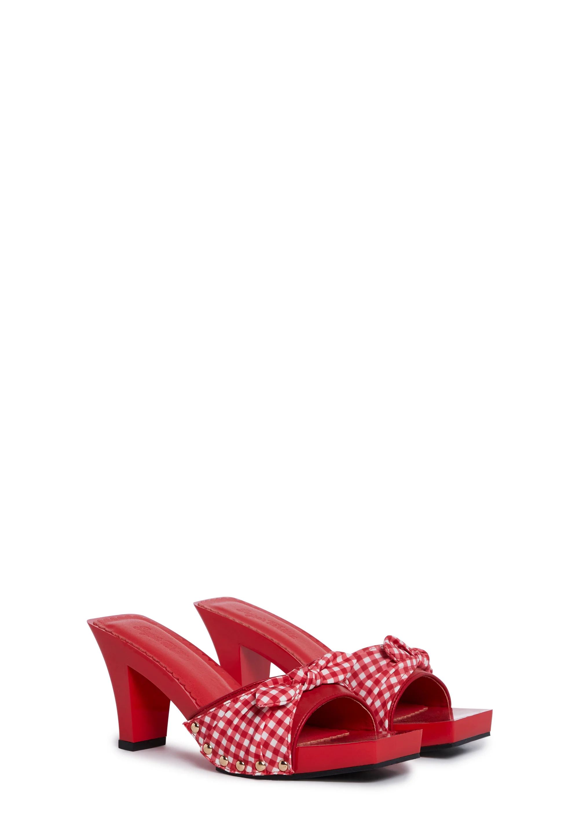 Bless Your Heart Heeled Sandals - Red - Image 3