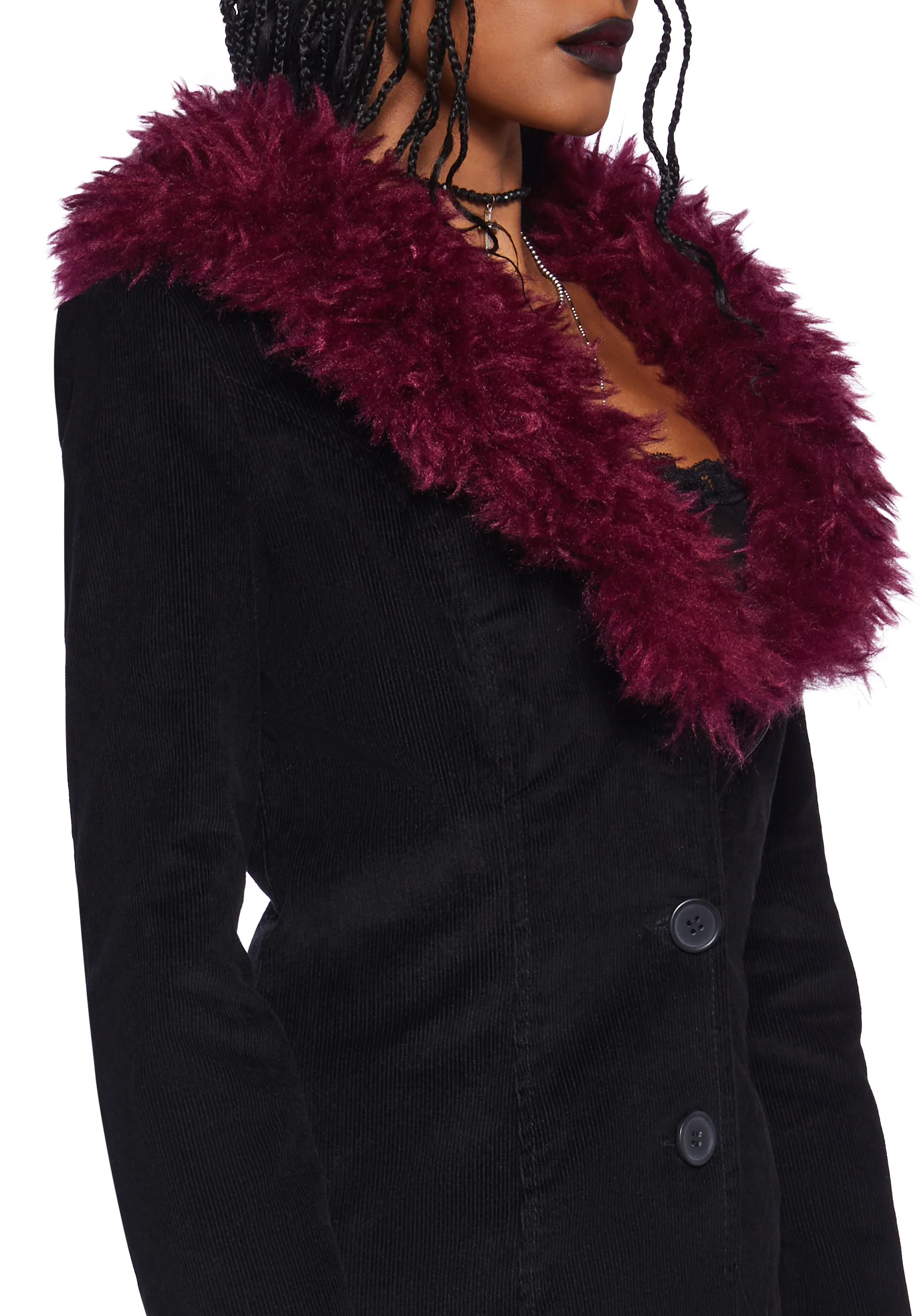 Veiled Candlelight Corduroy Coat - Image 6