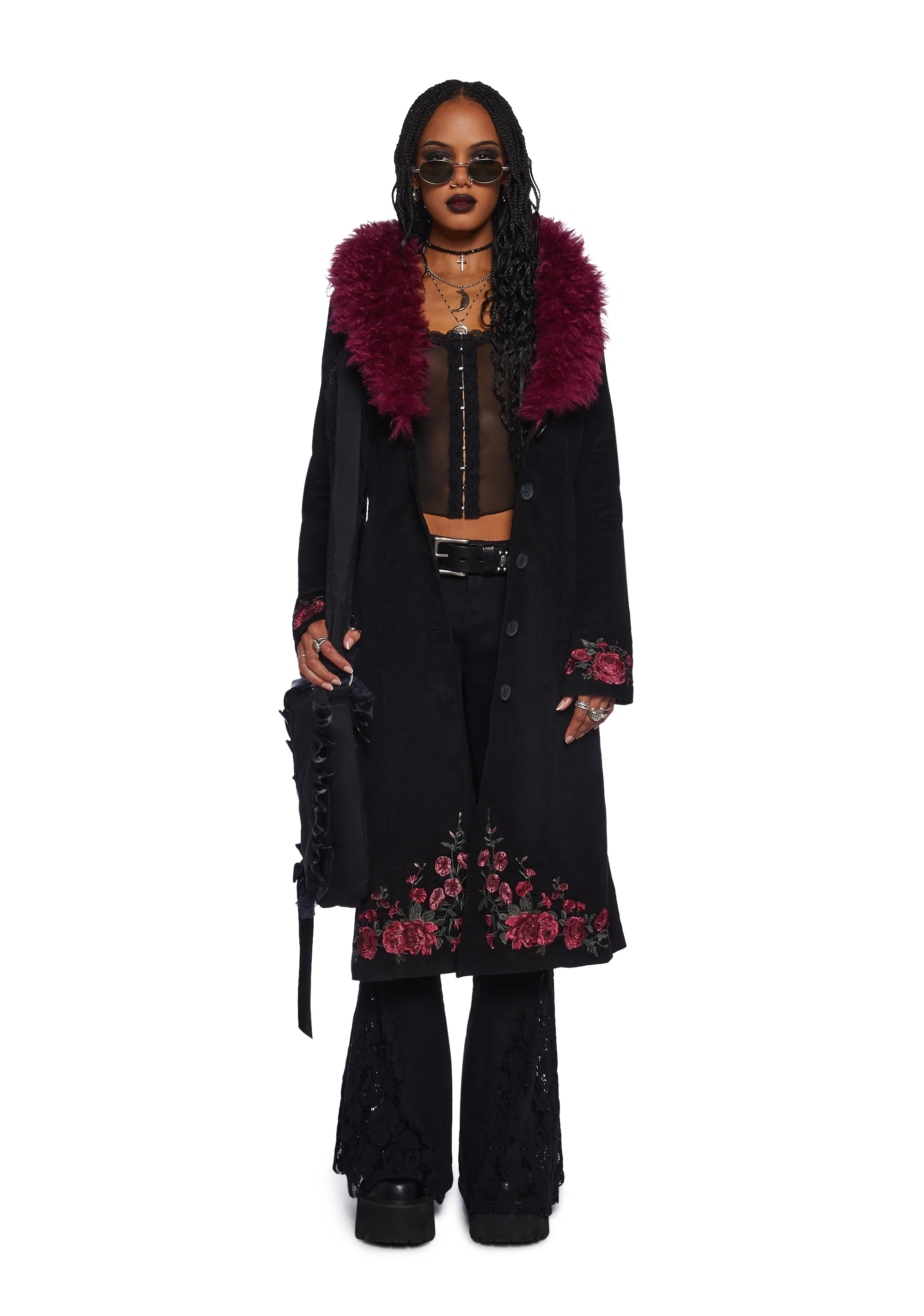 Veiled Candlelight Corduroy Coat - Image 7