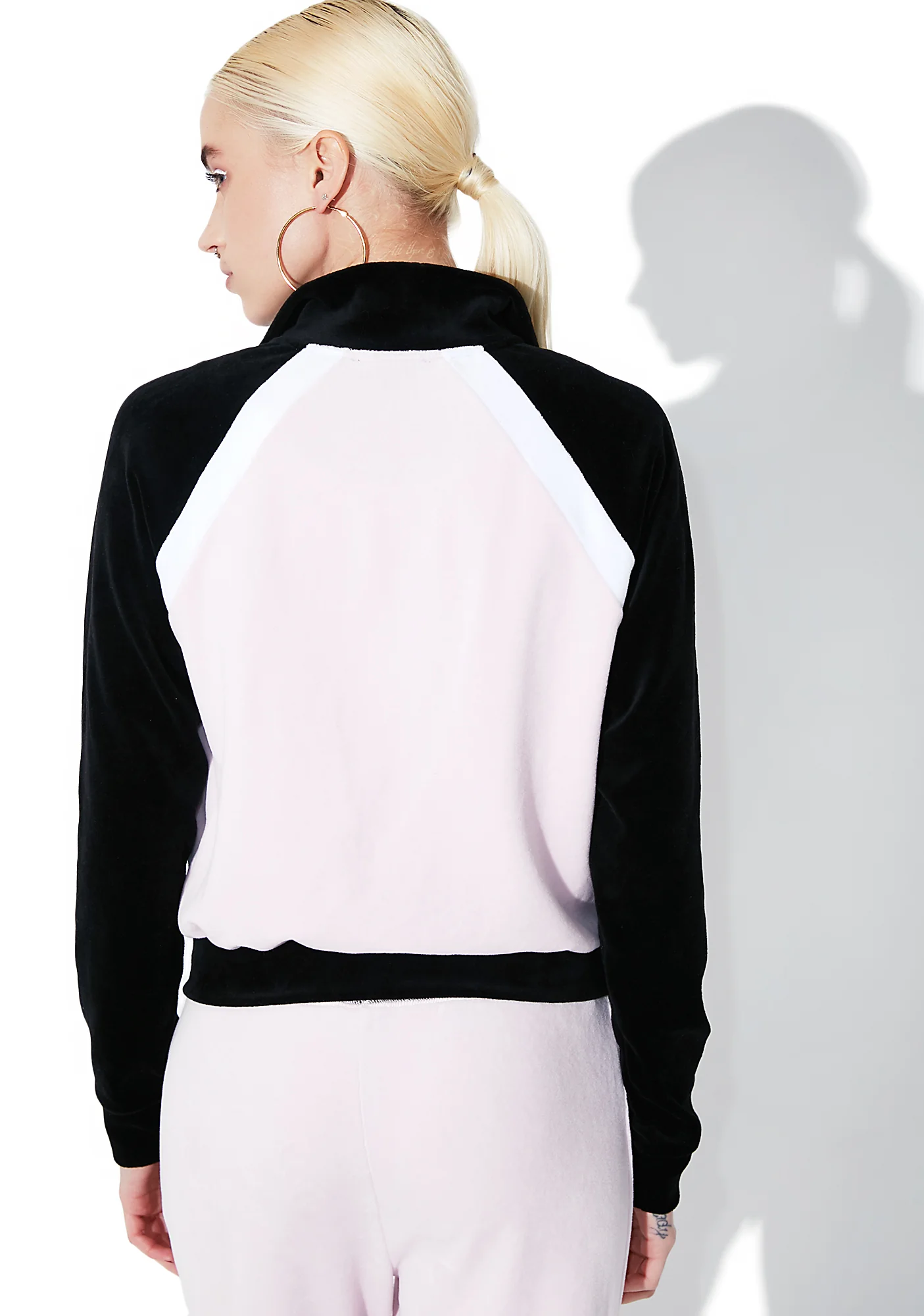 Velour Color Blocked Zip Up - Image 5
