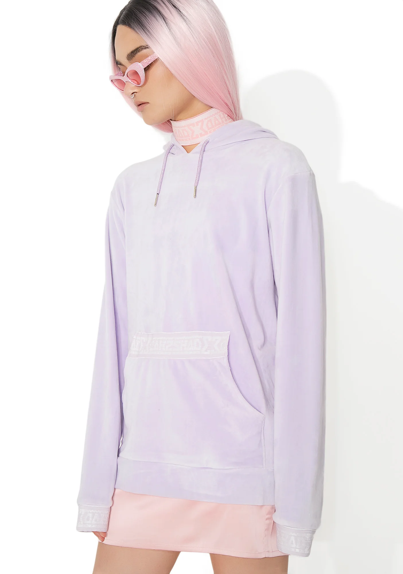 Velour Hooded Sweat - Image 5