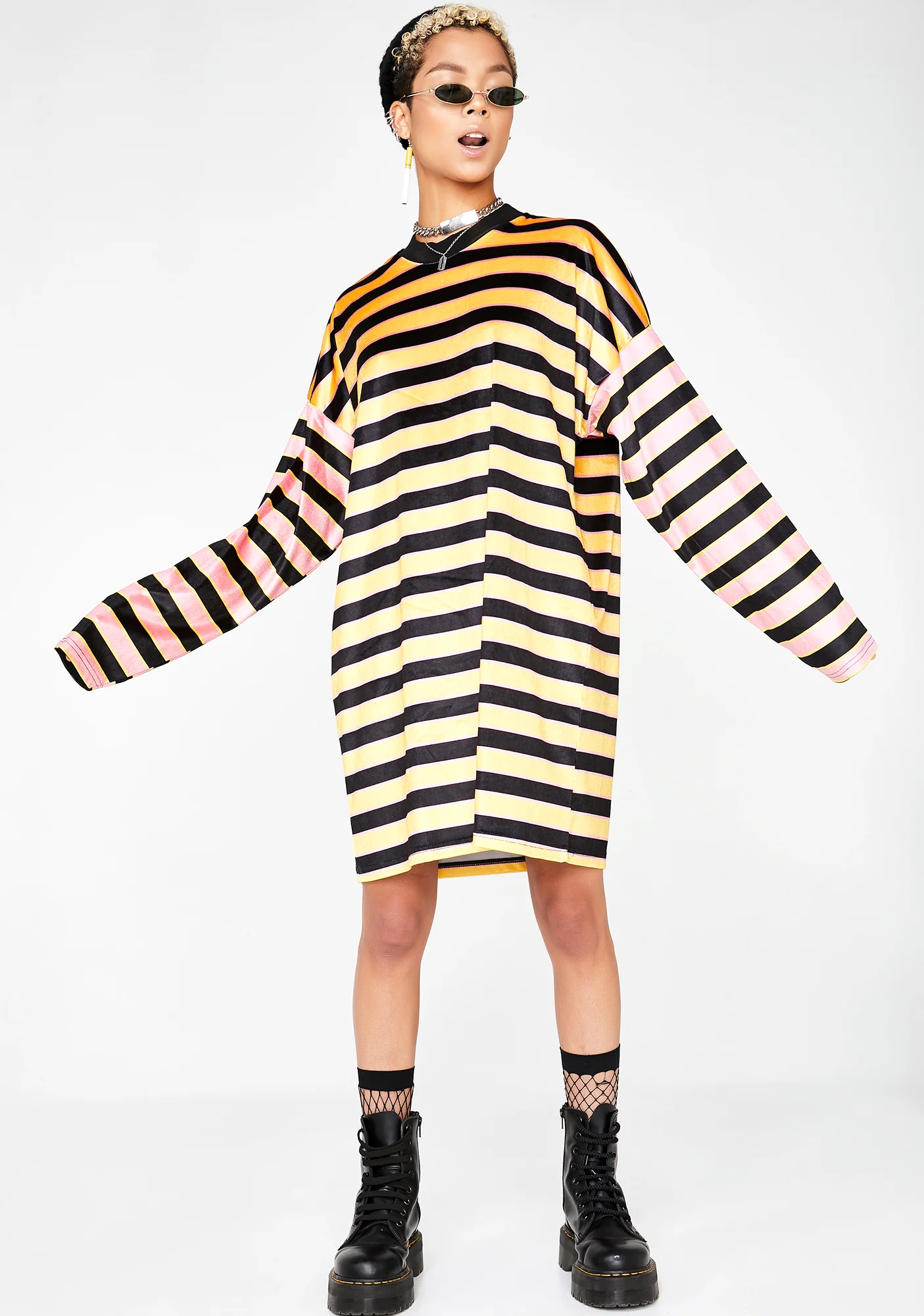 Velour Skater Dress - Image 2