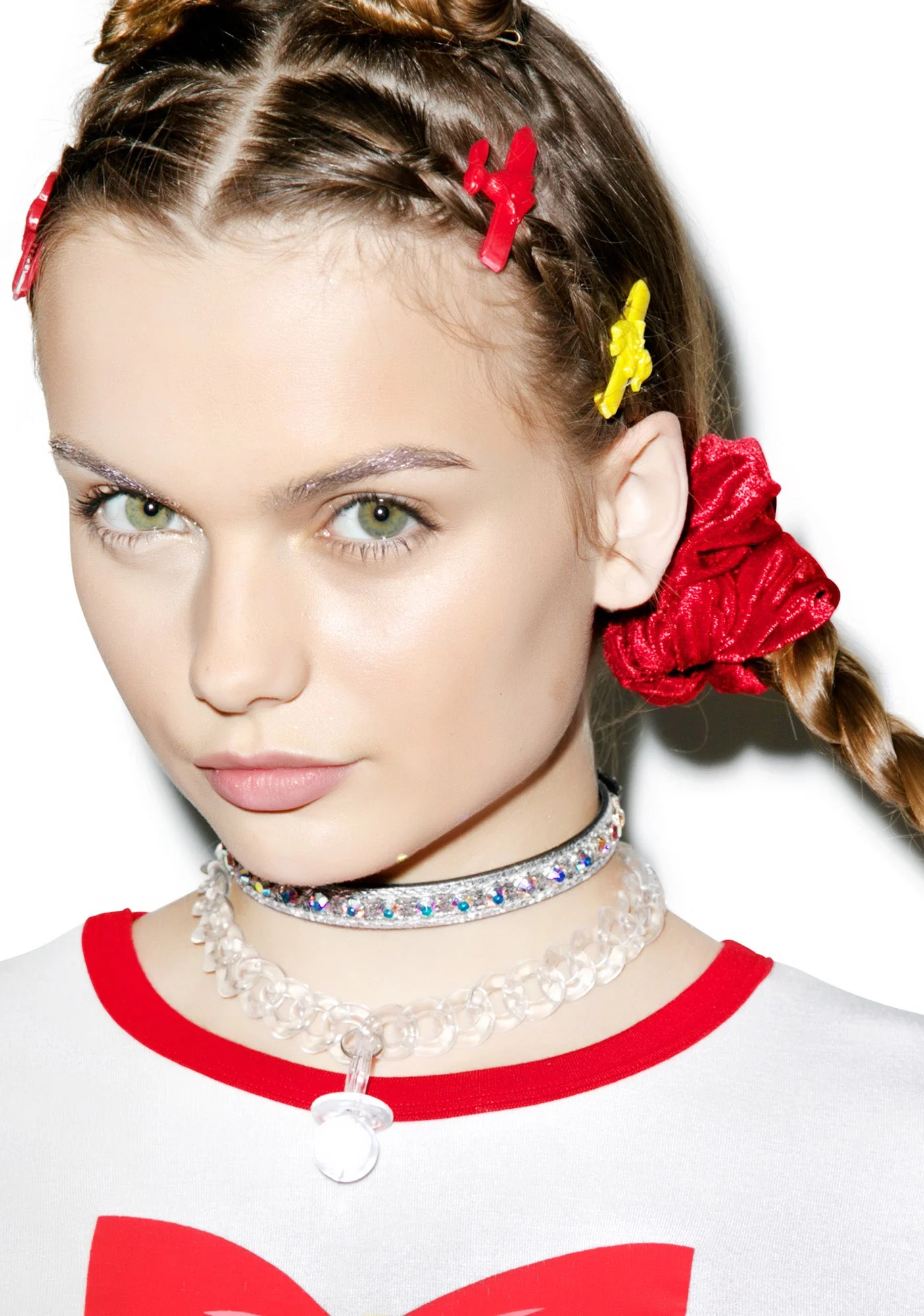 Velvet Barbae Bitch Scrunchie - Dark Purple - Image 15