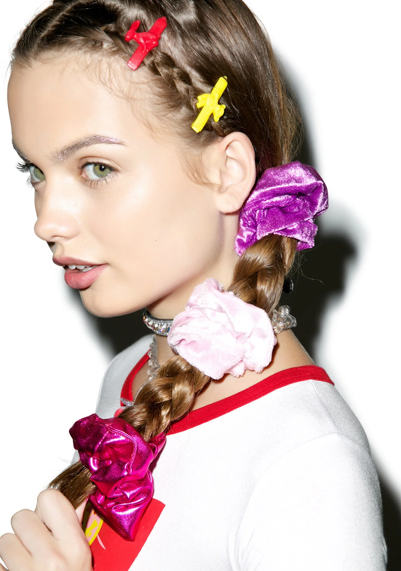 Velvet Barbae Bitch Scrunchie - Dark Purple - Image 8