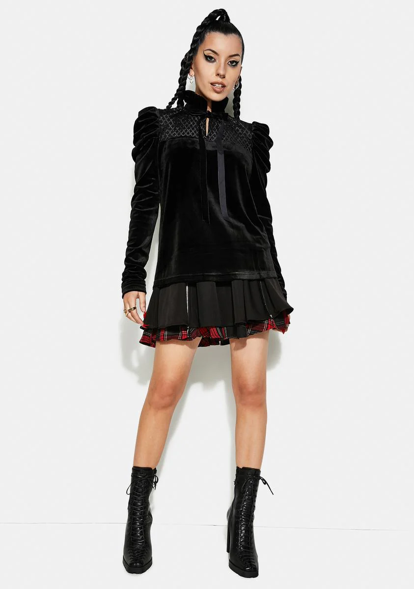 Velvet Bow Shirt - Image 3
