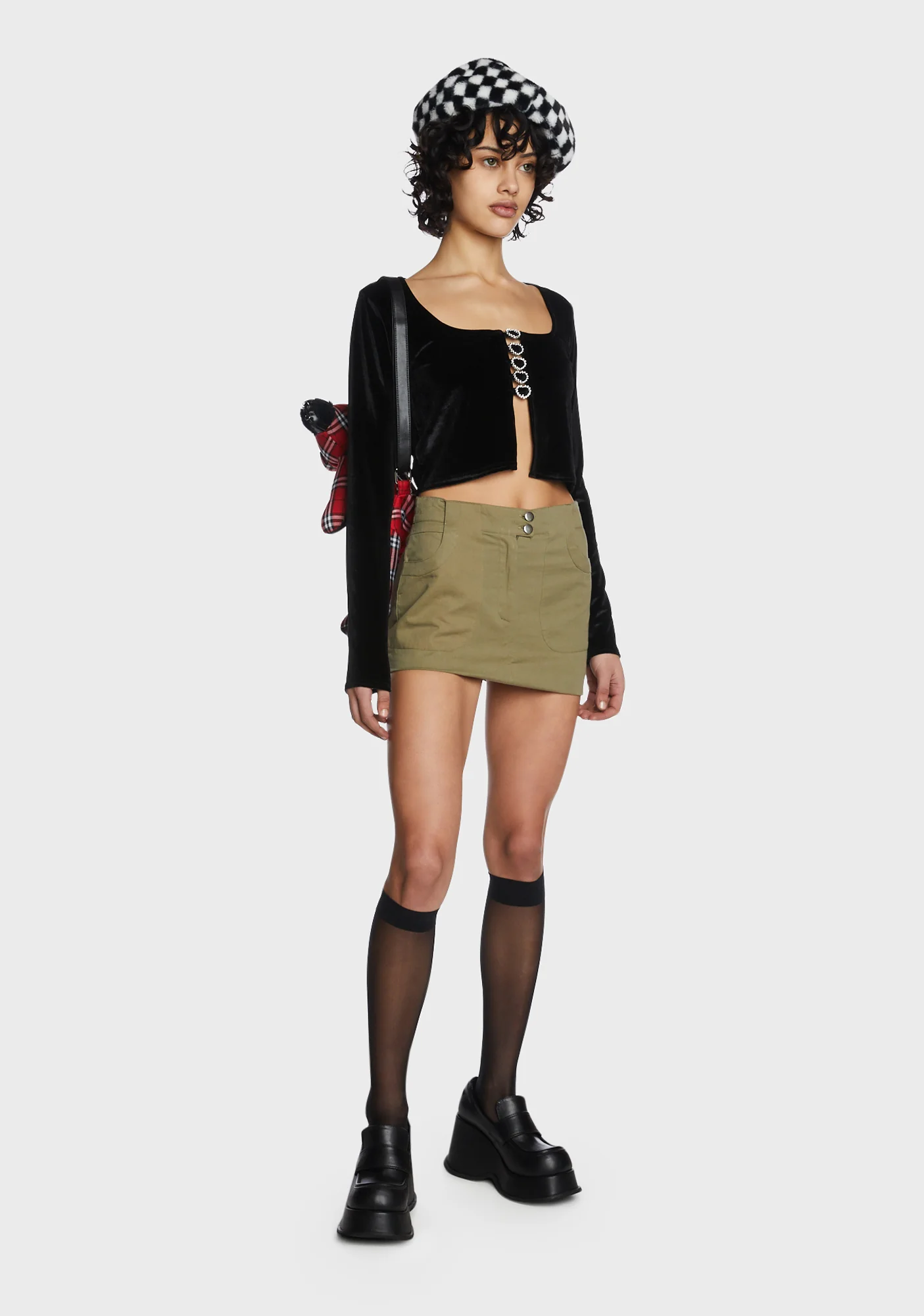 Velvet Crop Top - Image 2